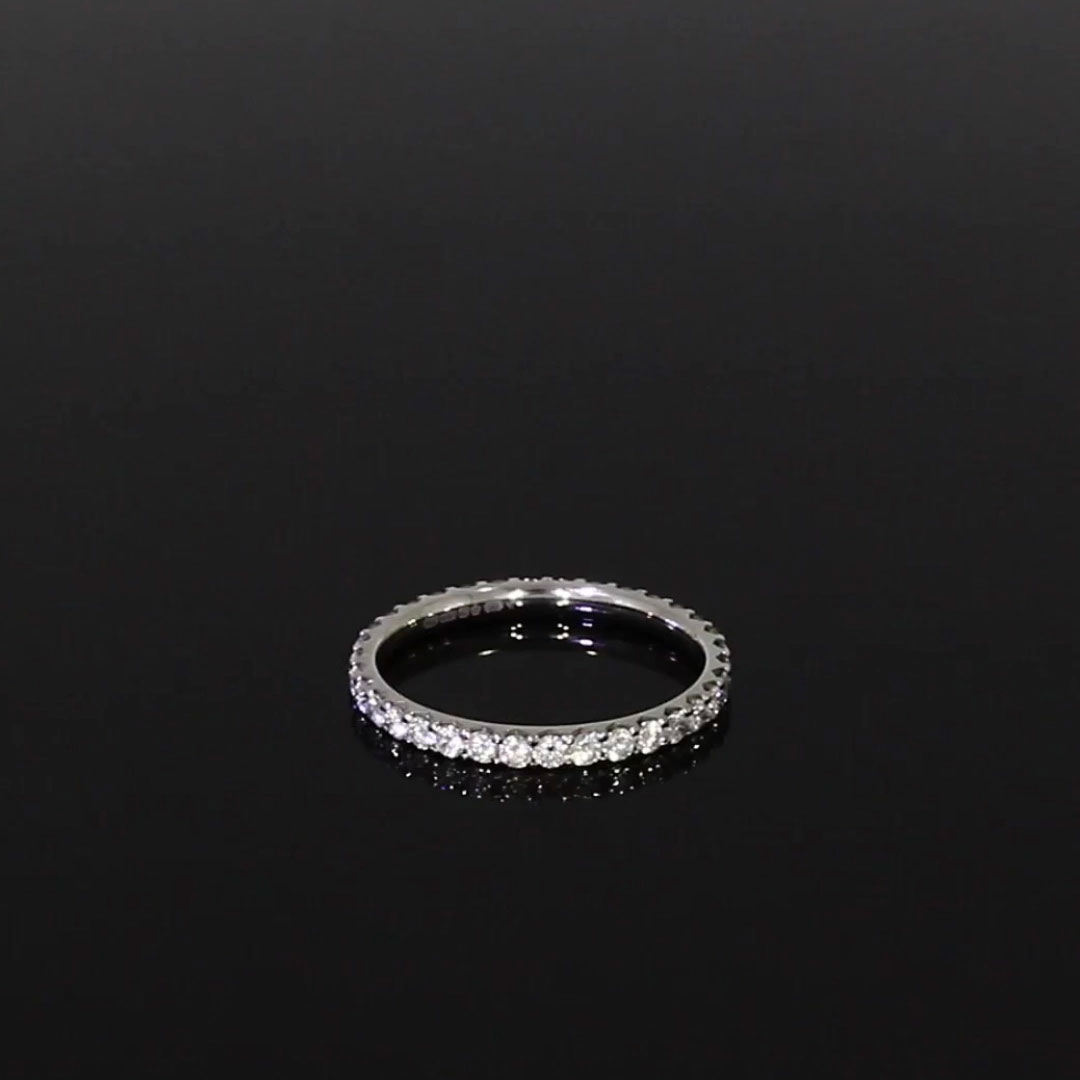 Brilliant Cut Diamond Eternity Ring 0.75ct in Platinum