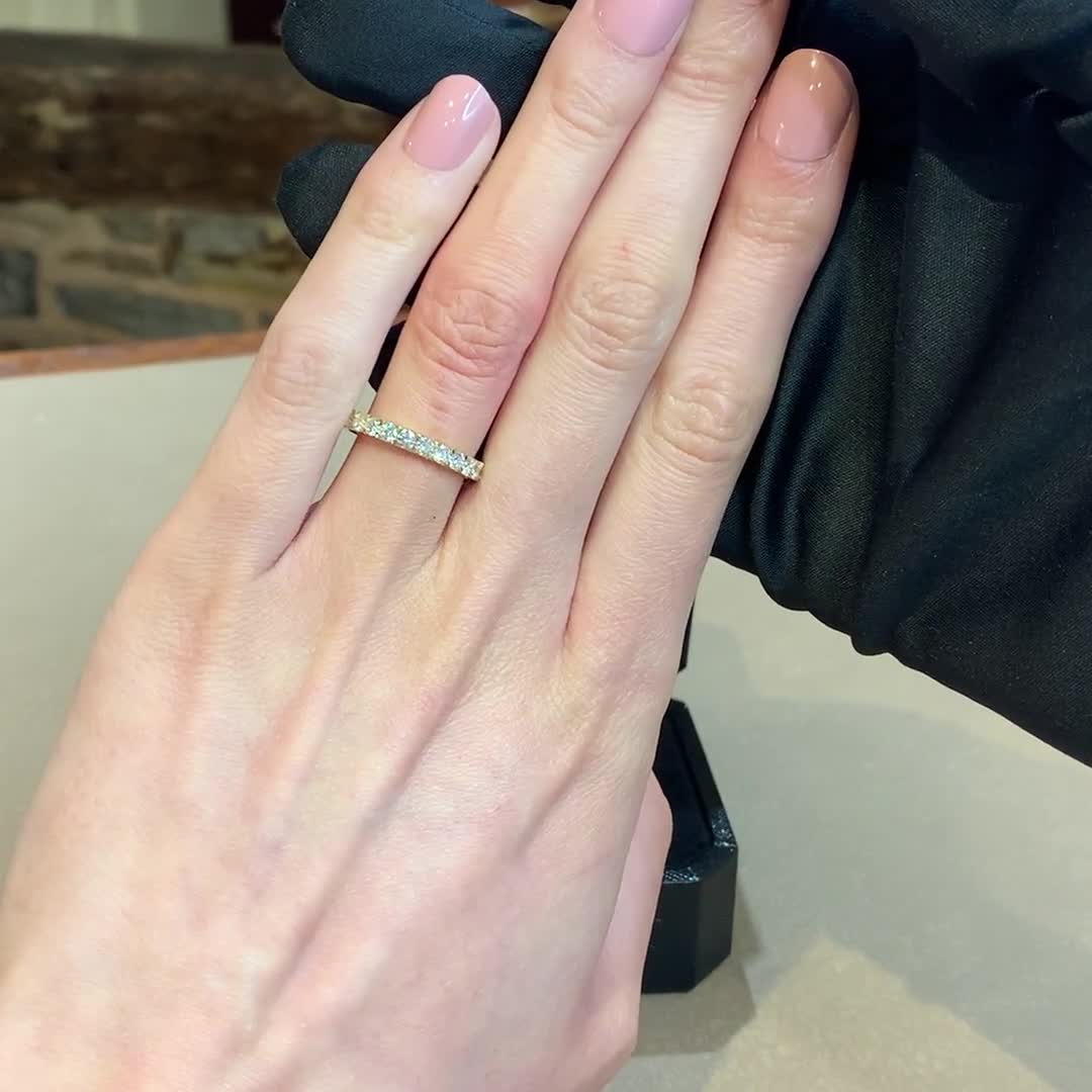 Brilliant Cut Diamond Half Eternity Ring 0.70ct in 18ct Yellow Gold