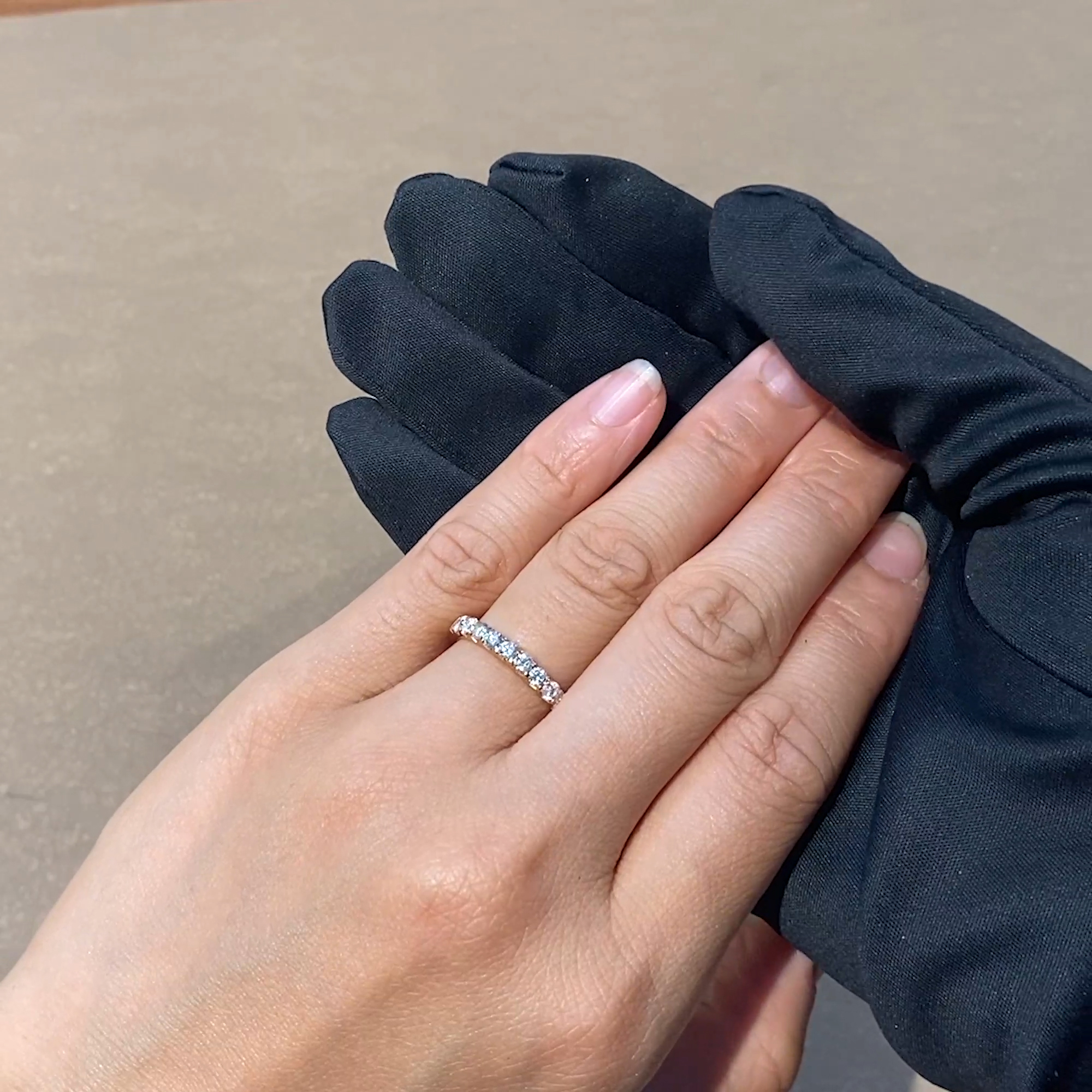 Brilliant Cut Diamond Half Eternity Ring 0.70ct in 18ct Rose Gold