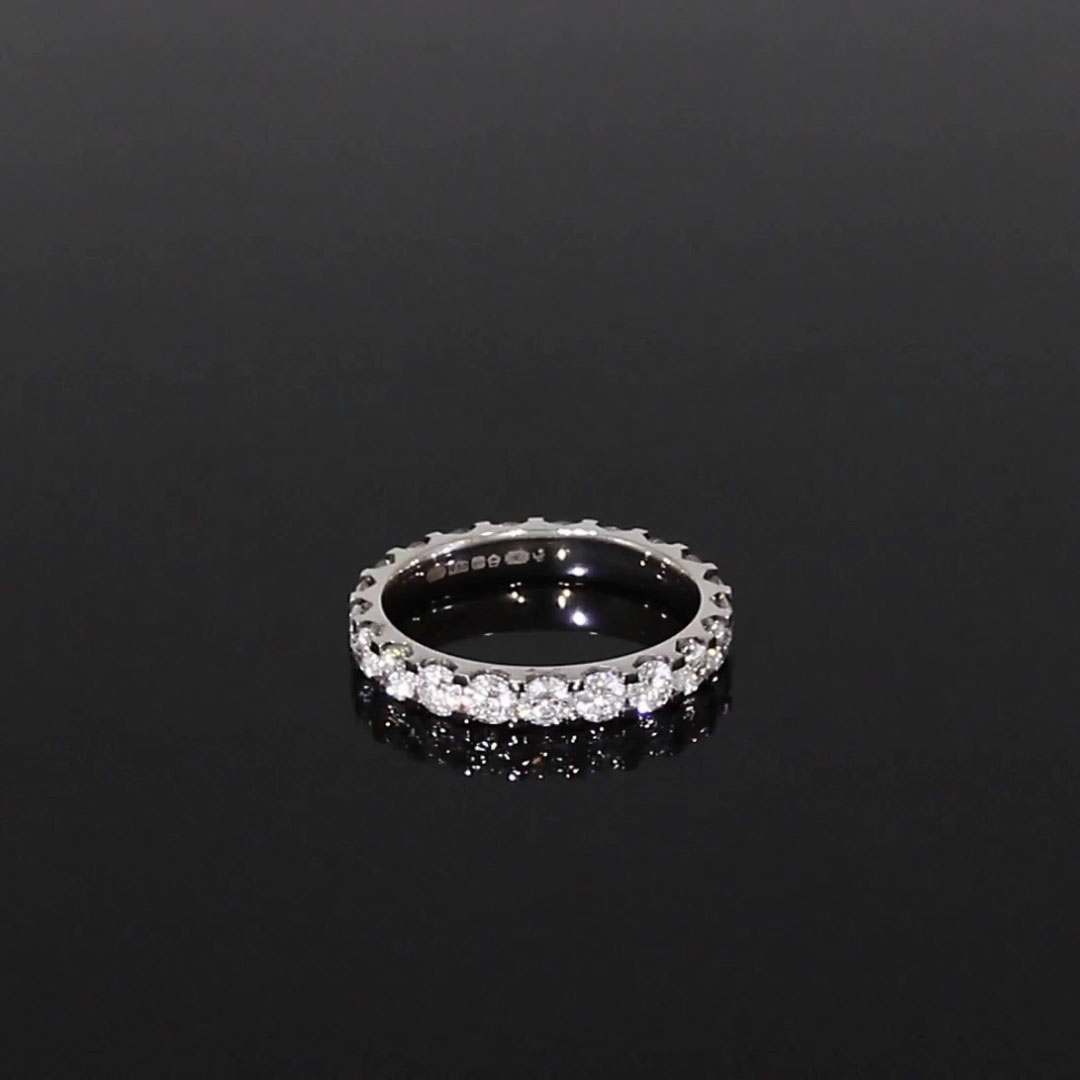 Brilliant Cut Diamond Eternity Ring 2.20ct in Platinum