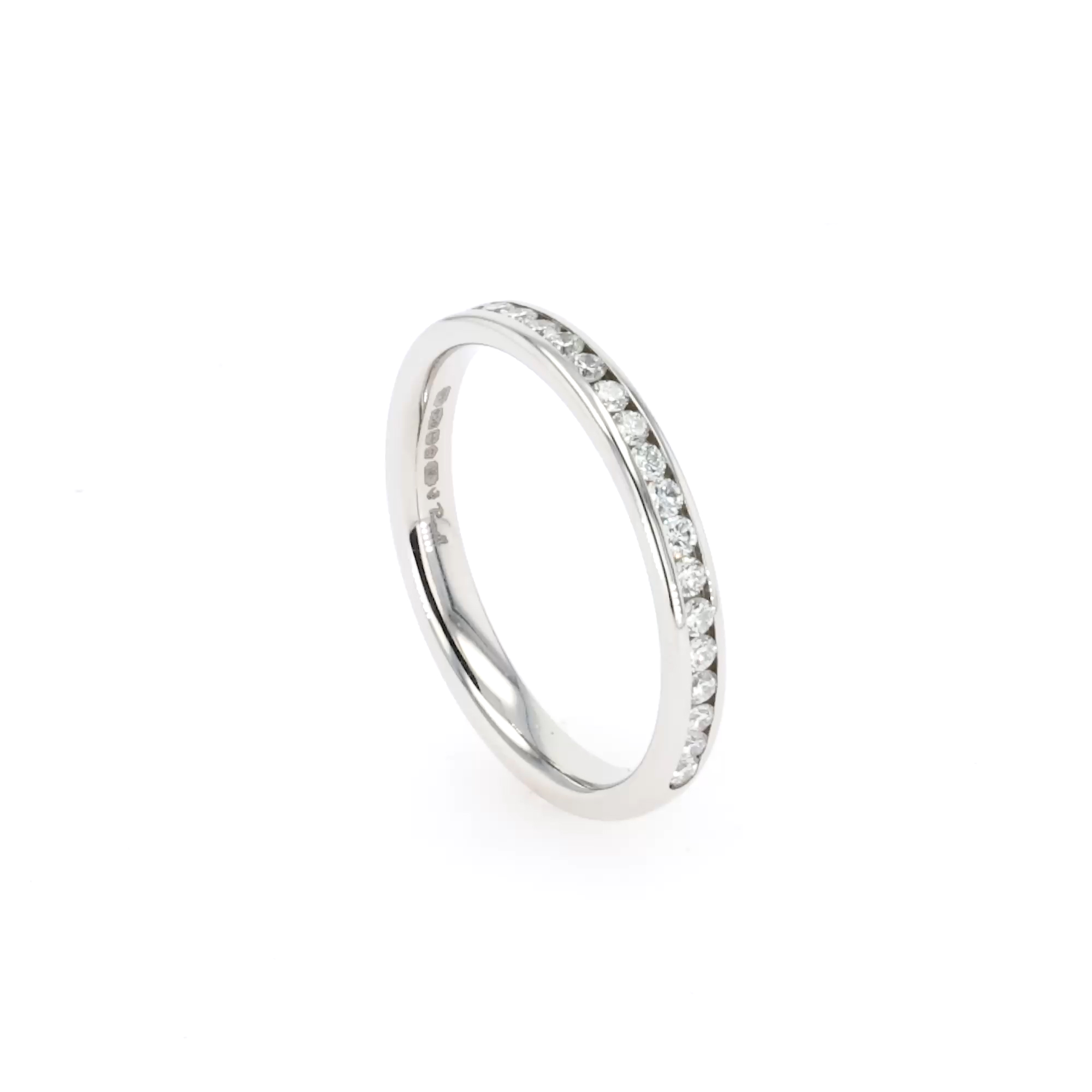 Brilliant Cut Diamond Half Eternity Ring 0.30ct in Platinum