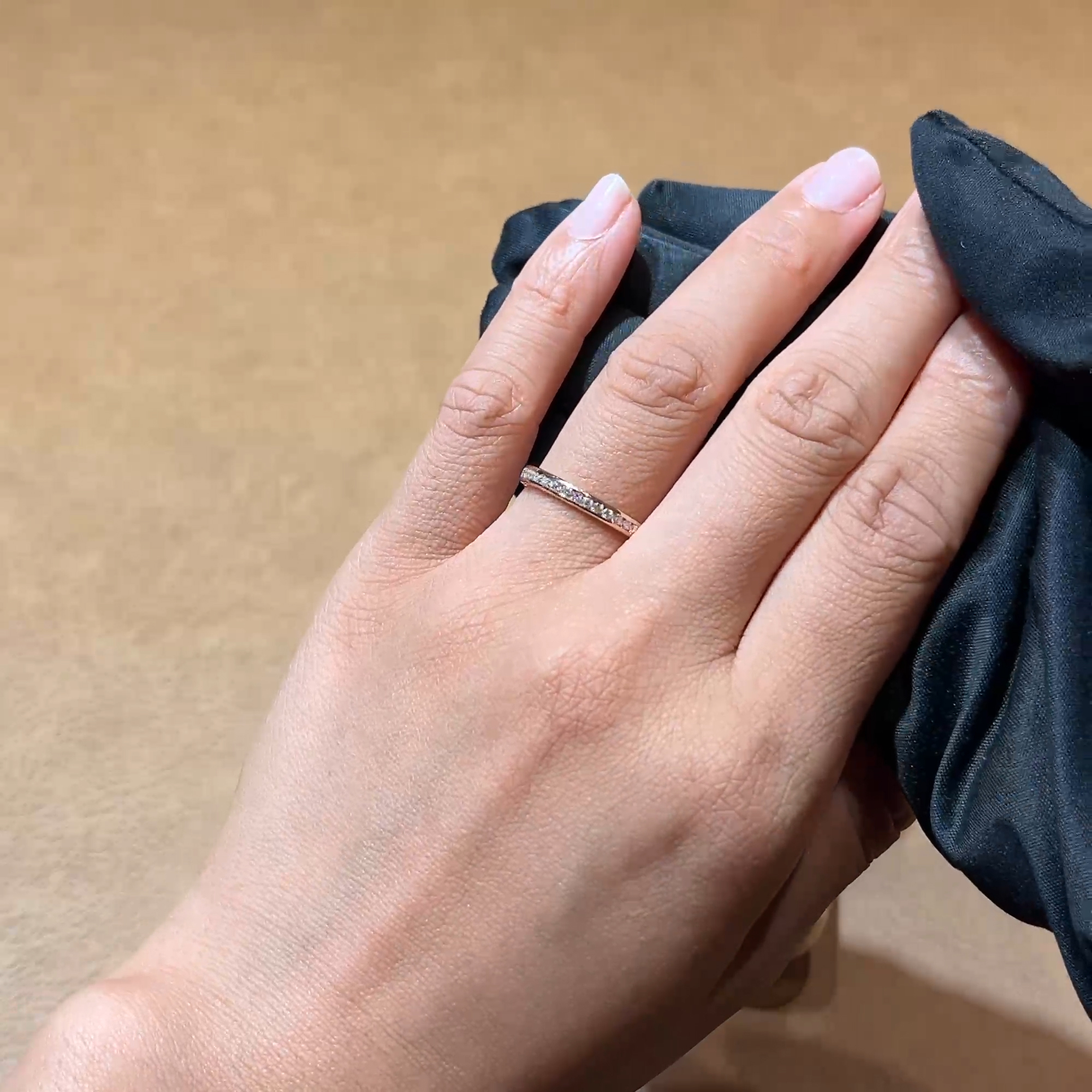 Brilliant Cut Diamond Half Eternity Ring 0.29ct in 18ct Rose Gold