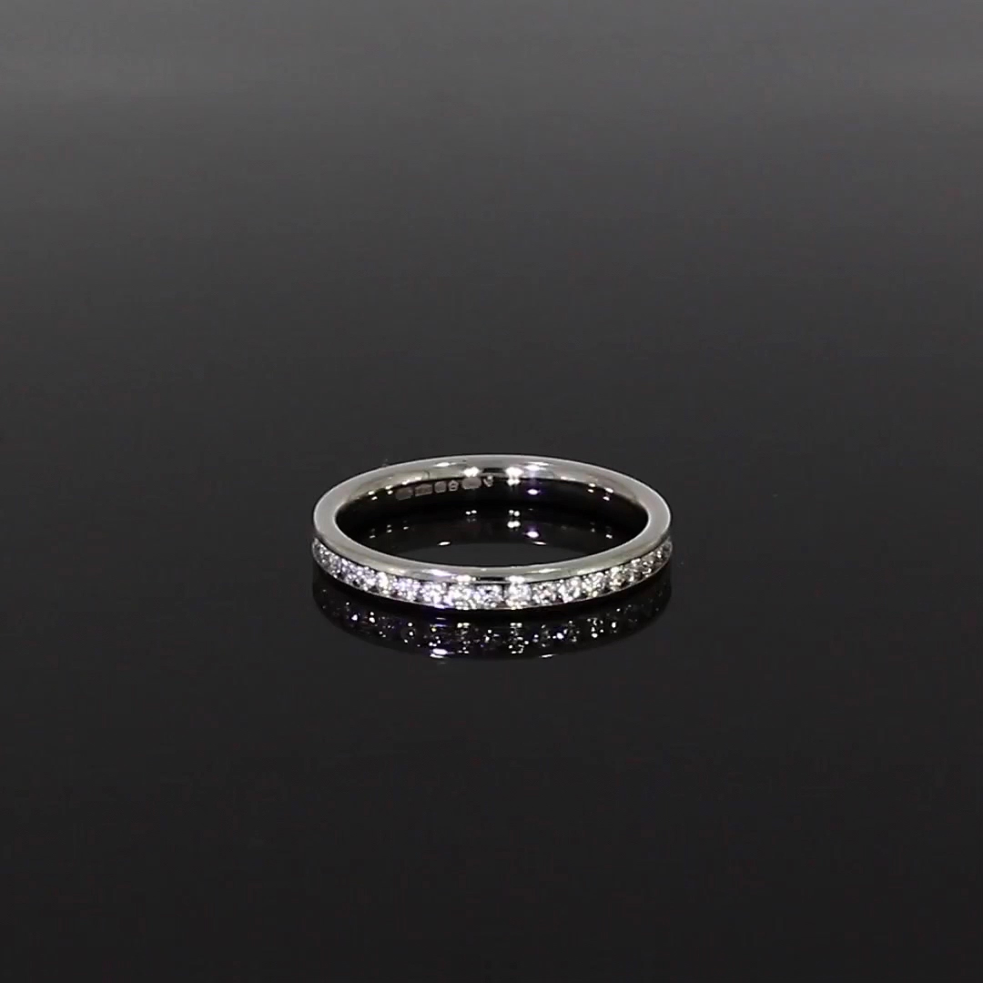Brilliant Cut Diamond Eternity Ring 0.63ct in Platinum