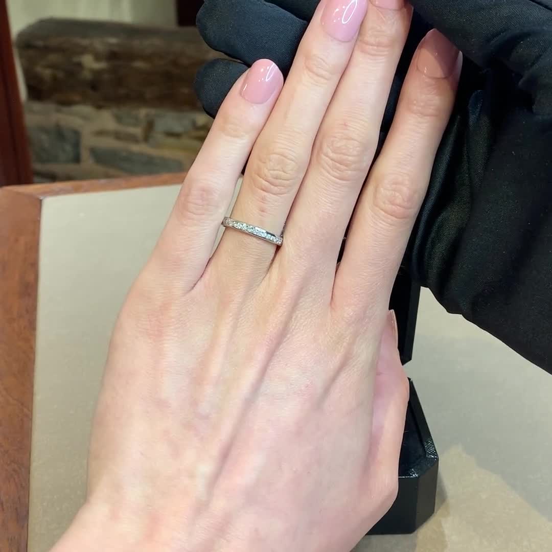 Brilliant Cut Diamond Eternity Ring 0.63ct in Platinum