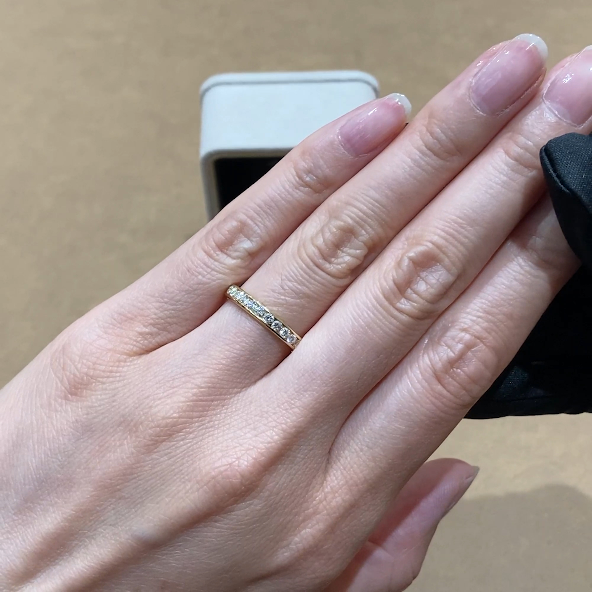 Brilliant Cut Diamond Half Eternity Ring 0.45ct in 18ct Yellow Gold