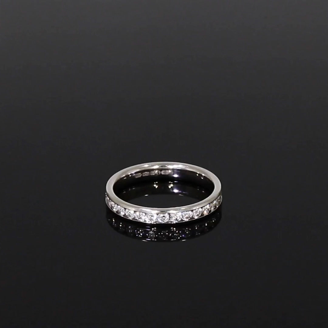 Brilliant Cut Diamond Eternity Ring 0.95ct in Platinum