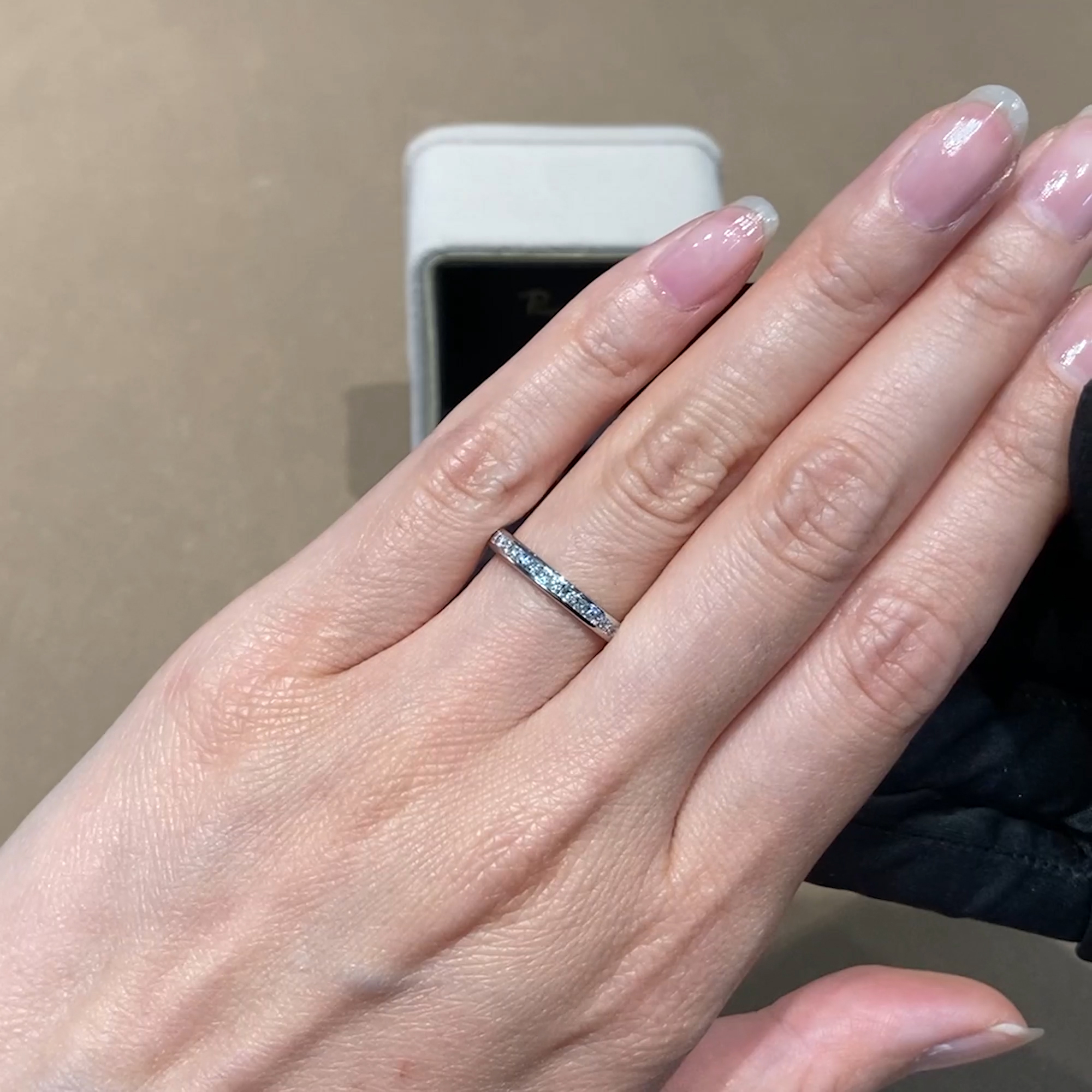 Princess Cut Diamond Eternity Ring 0.78ct in Platinum