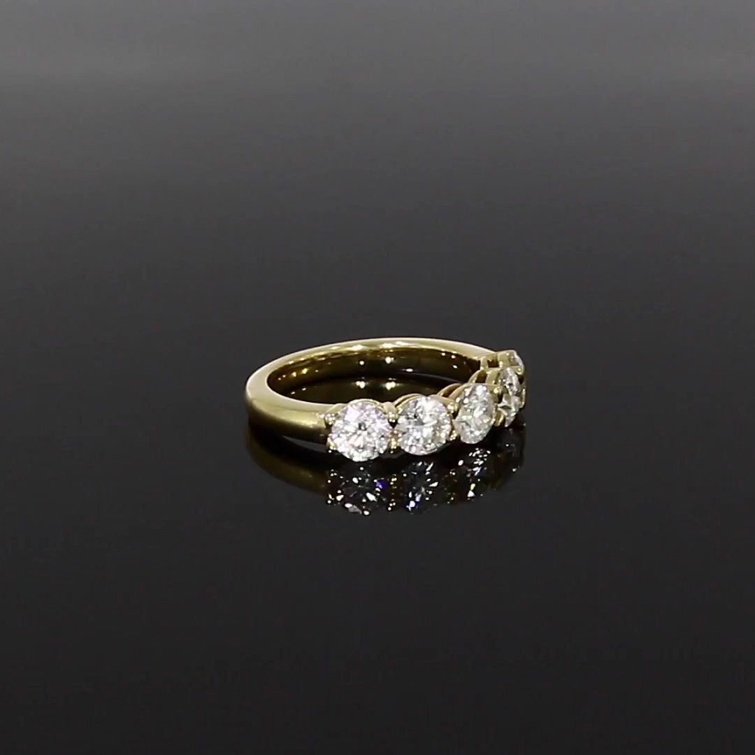 Five Stone Diamond Ring 2.00ct in 18ct Yellow Gold