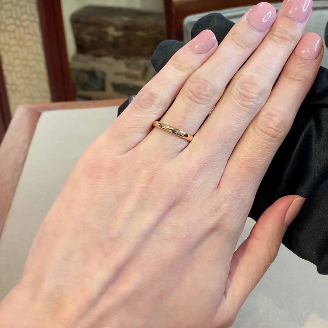 2.5mm Pragnell Court Wedding Ring<br /> in 18CT Rose Gold