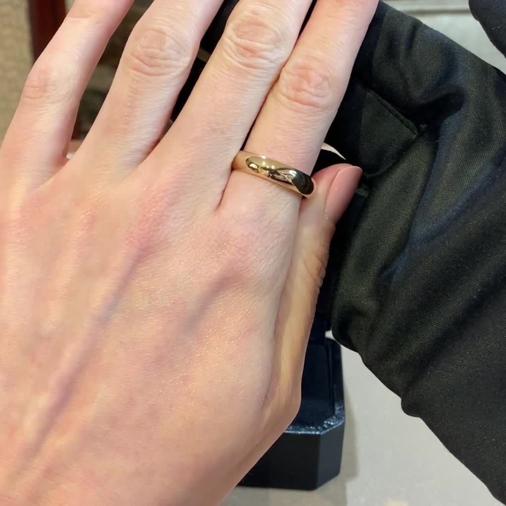 3mm Pragnell Court Wedding Ring in 18ct Rose Gold