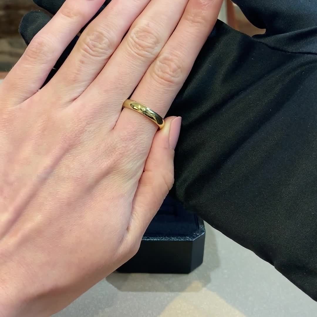 4mm Pragnell Court Wedding Ring in 18ct Yellow Gold