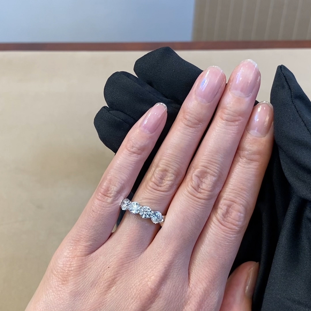 Five Stone Diamond Ring  2.50ct in Platinum