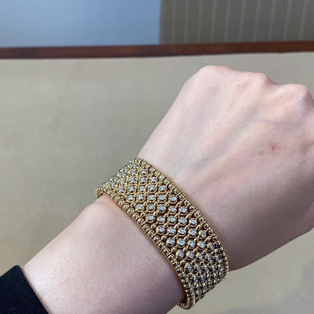 Bohemia Diamond Wide Bangle 2.356ct in 18ct Yellow Gold