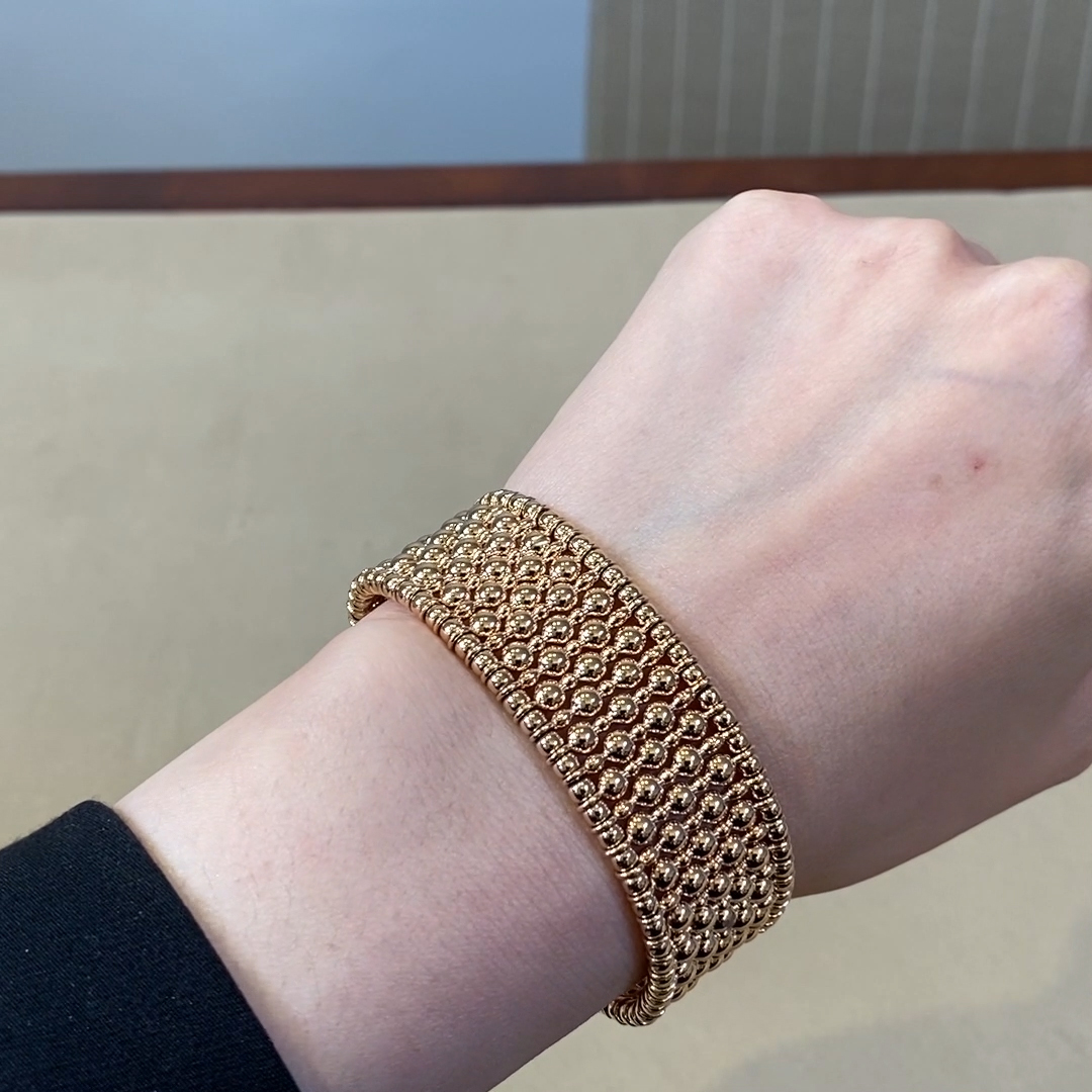 Bohemia Wide Bangle in 18ct Rose Gold