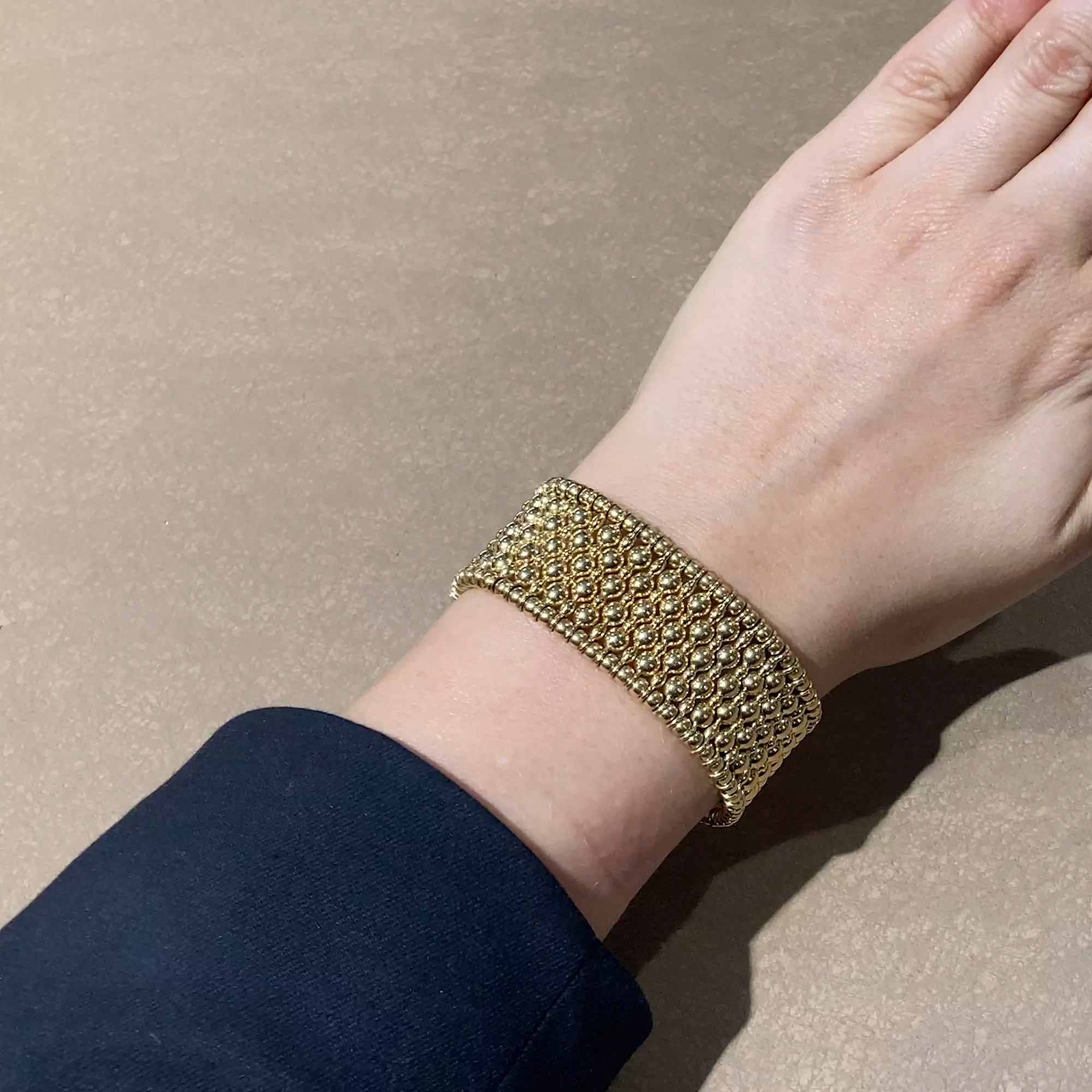 Bohemia Wide Bangle in 18ct Yellow Gold