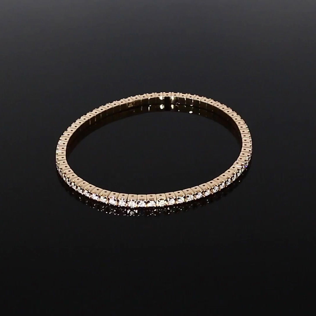 Expandable Diamond Bangle <br /> 2.11ct in Rose Gold