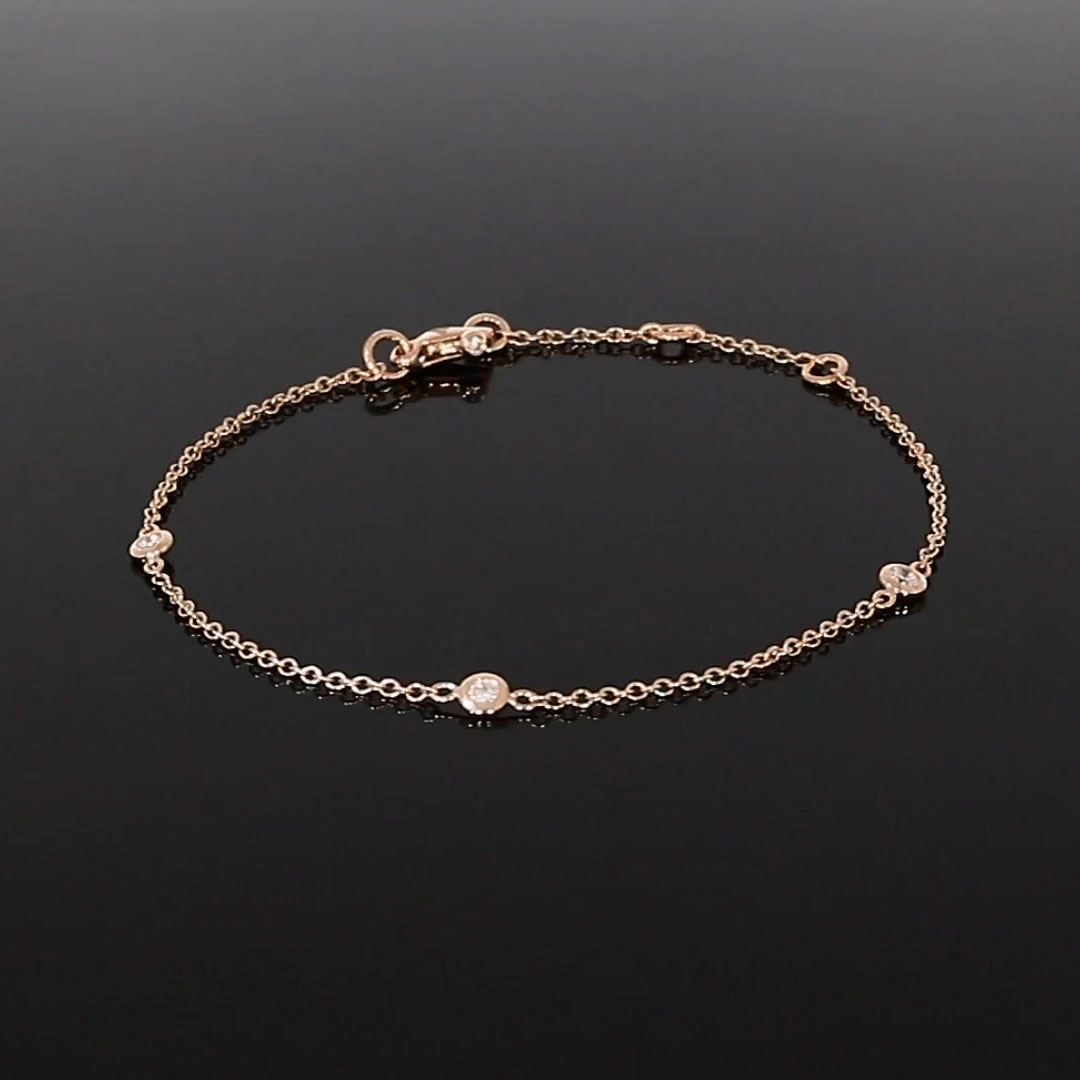 Sundance Diamond Bracelet 0.18ct in Rose Gold