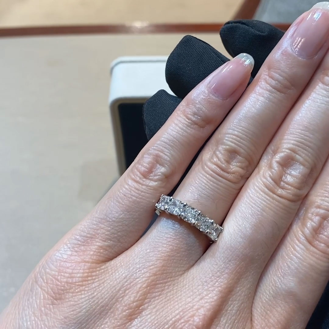 Cushion Cut Diamond Five-Stone Ring 2.00ct in Platinum