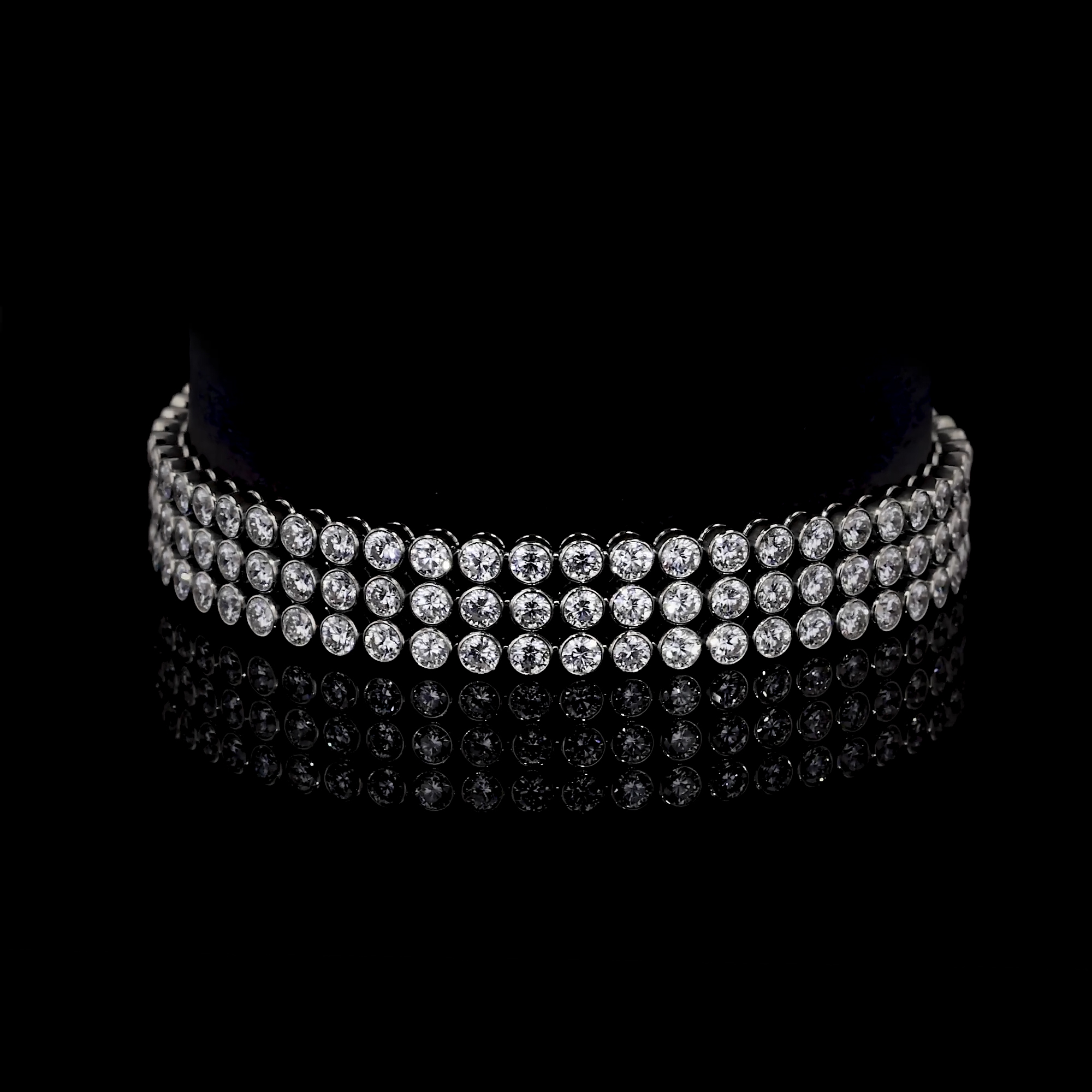 Brilliant Cut Diamond Bracelet 15.84ct in 18ct White Gold