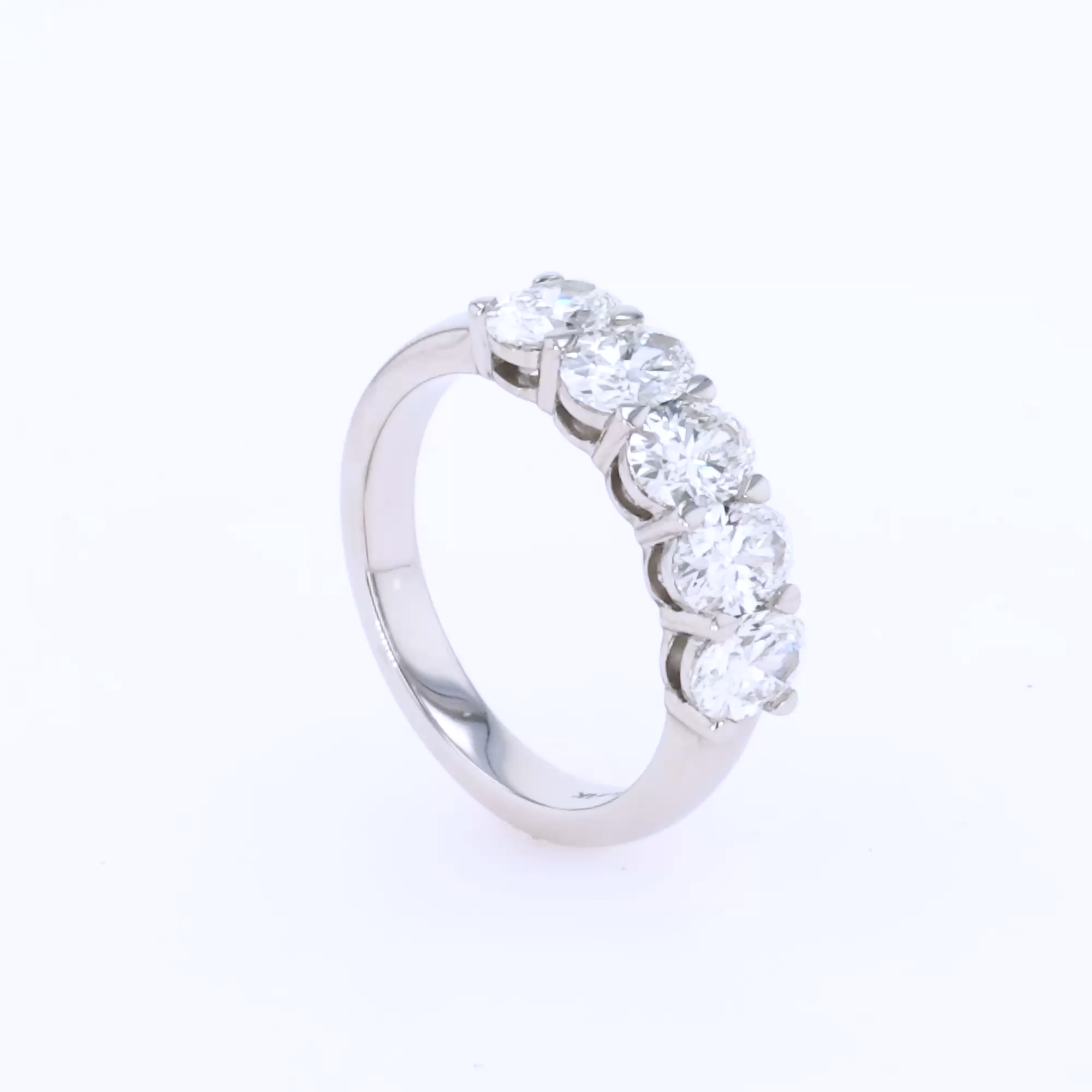 Five Stone Diamond Ring  2.05ct in Platinum