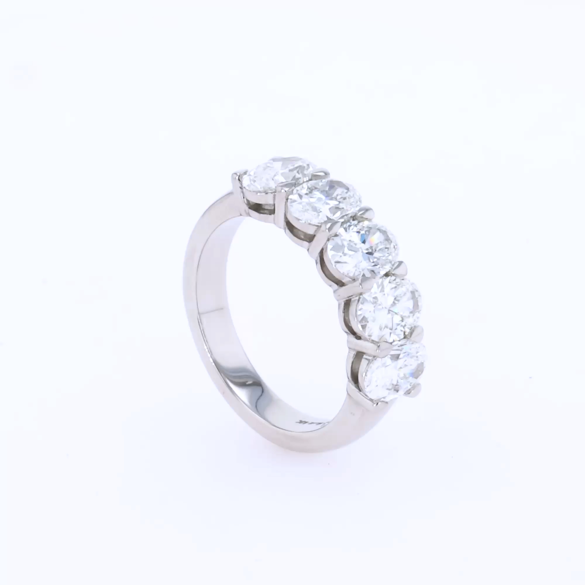 Five Stone Diamond Ring  2.54ct in Platinum
