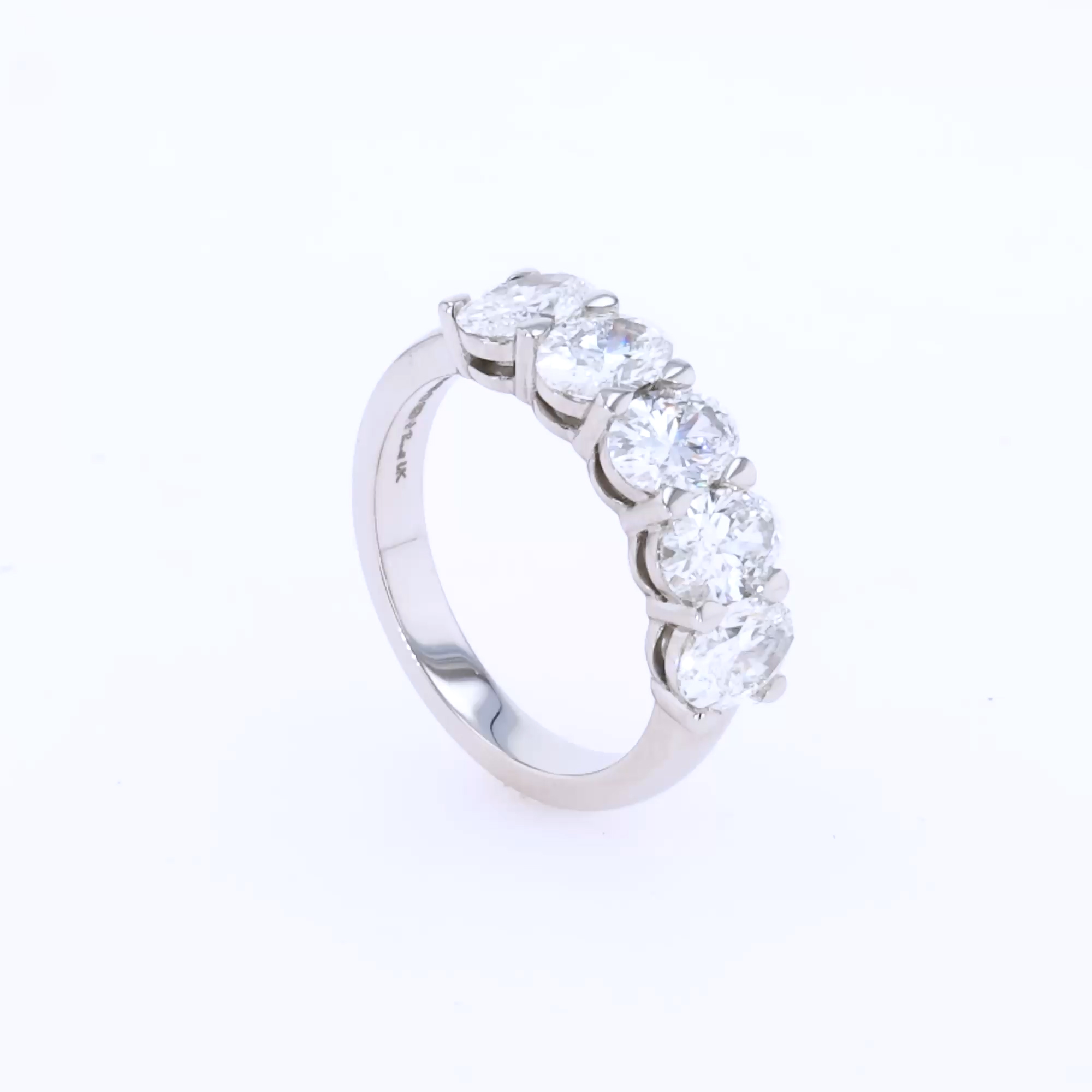Five Stone Diamond Ring  3.03ct in Platinum