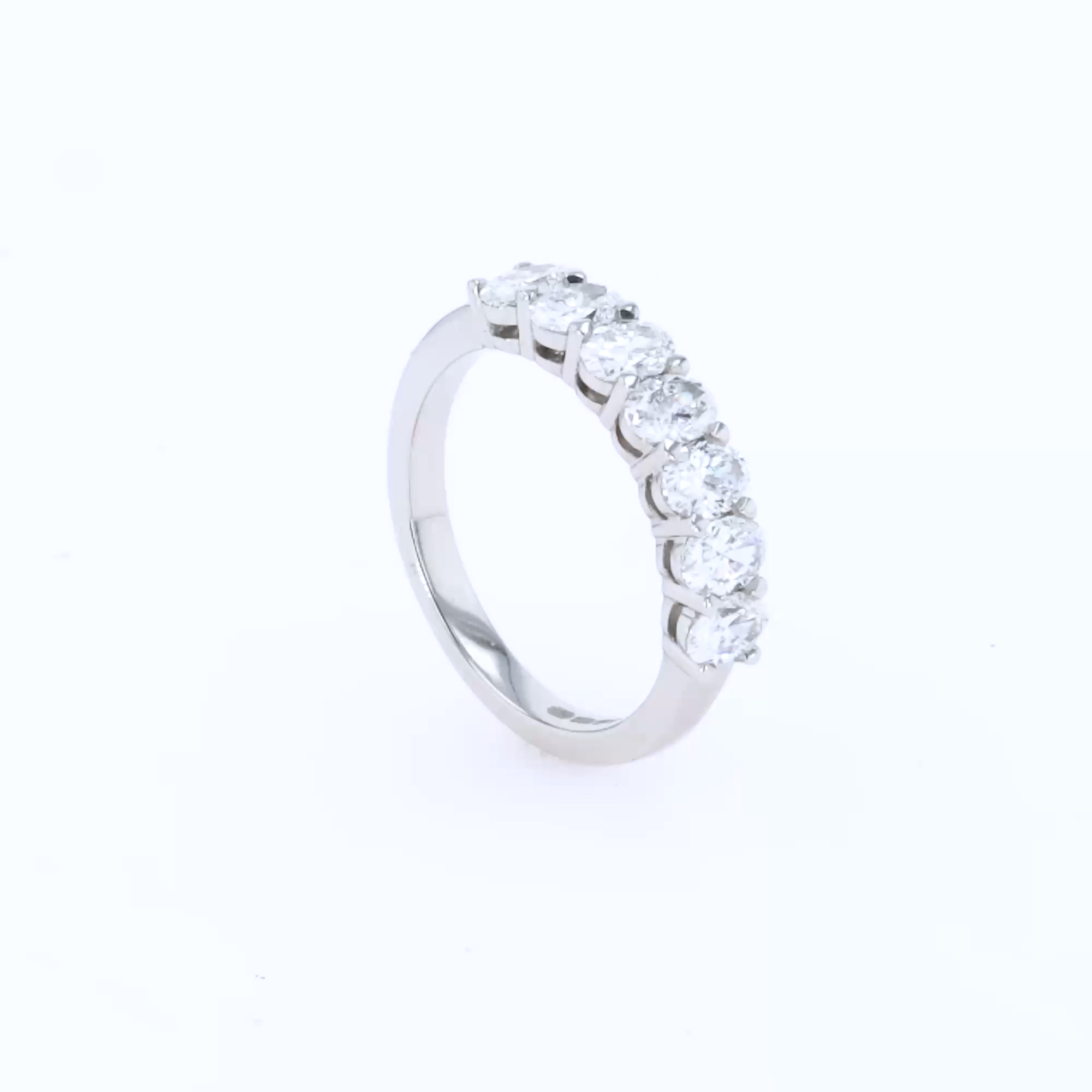 Seven Stone Diamond Ring  1.40ct in Platinum