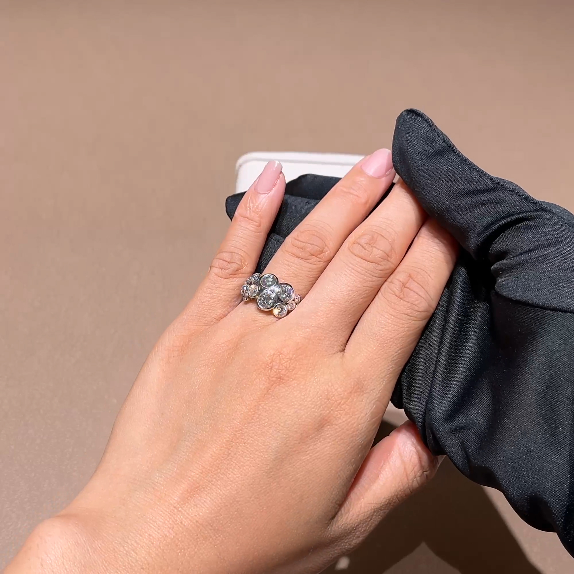 Bubbles Diamond Dress Ring 2.25ct in 18ct White Gold