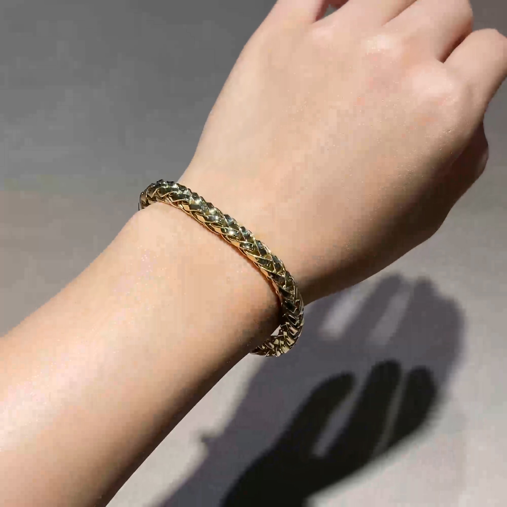 English Chain 0.28ct Diamond Bracelet in 18ct Yellow Gold