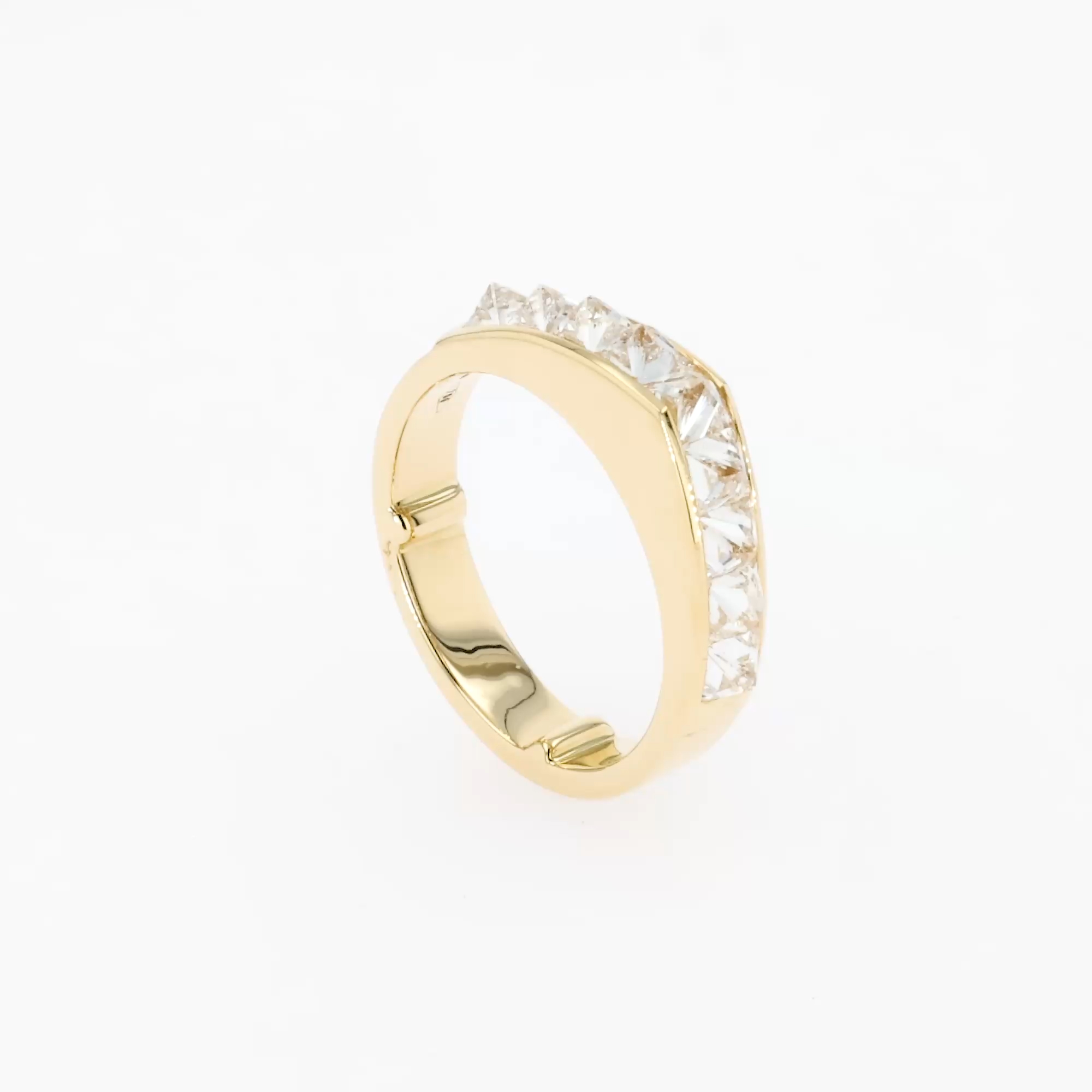 RockChic Peaked Diamond Ring 1.53ct in 18ct Yellow Gold