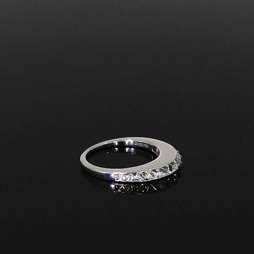 RockChic Domed Diamond Ring 1.10ct in 18ct White Gold