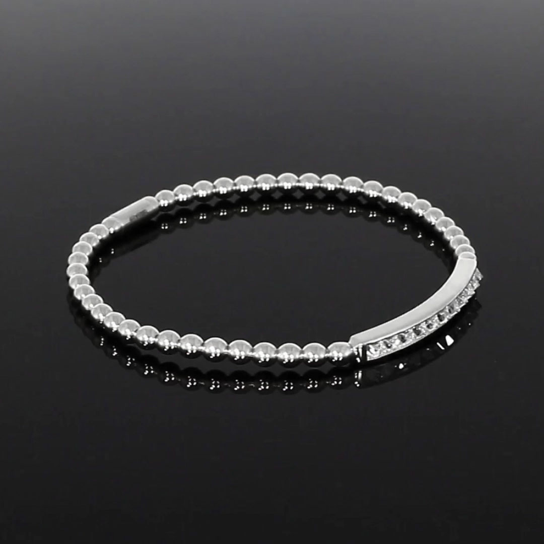 RockChic Diamond Expandable Bangle 0.89ct in 18ct White Gold