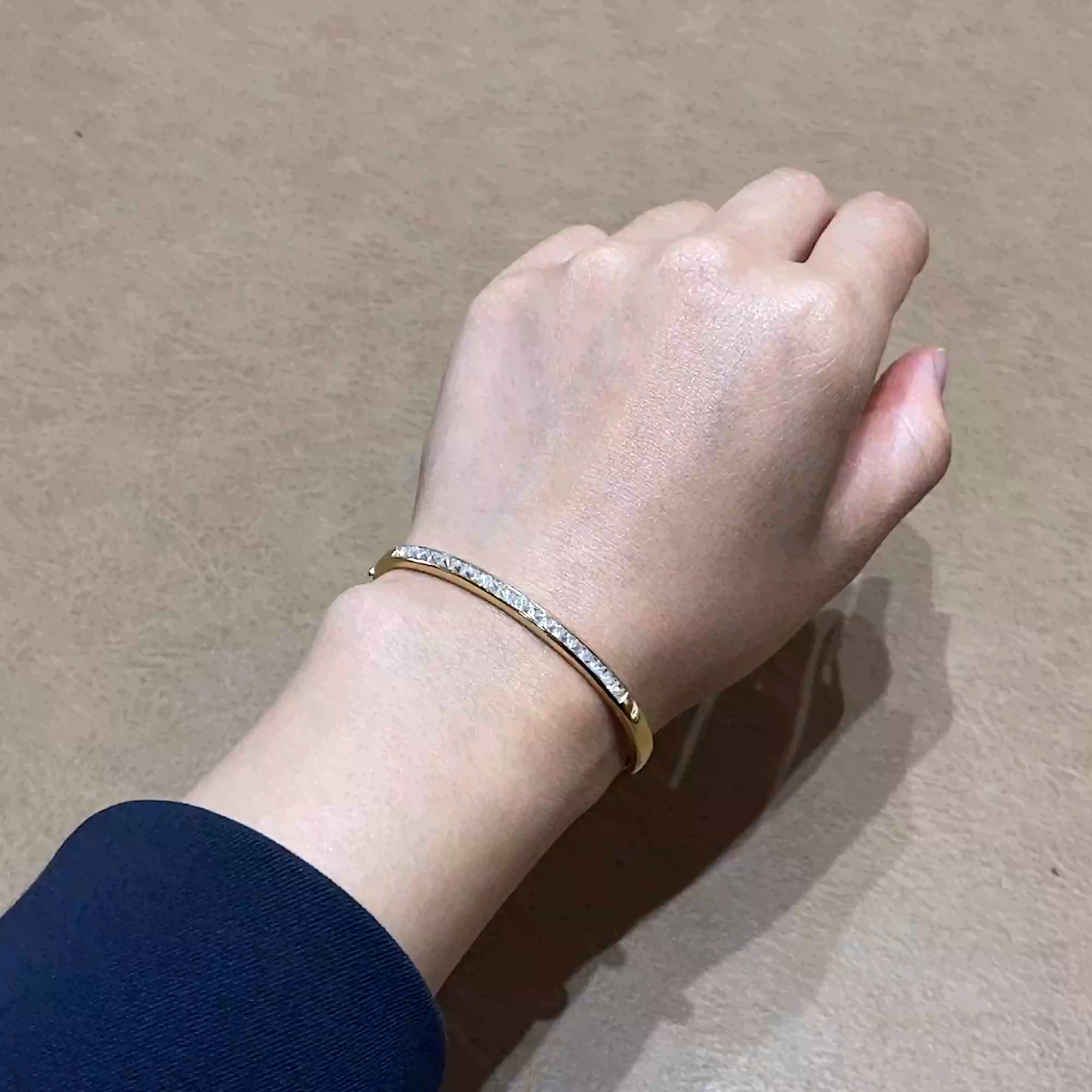 RockChic 1.88ct Diamond Bangle in 18ct Yellow Gold