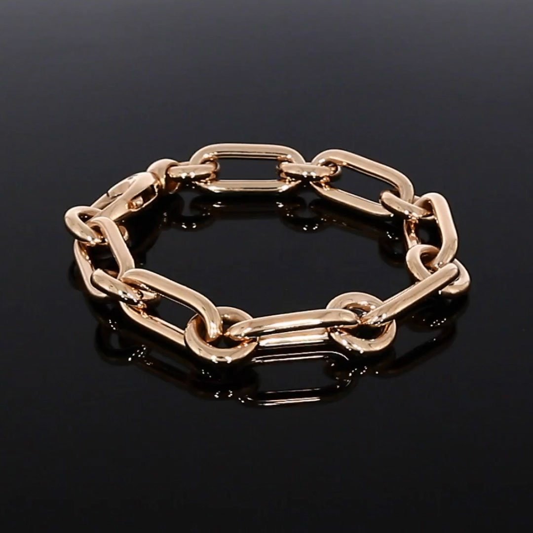 Havana Chain Bracelet<br /> in Rose Gold
