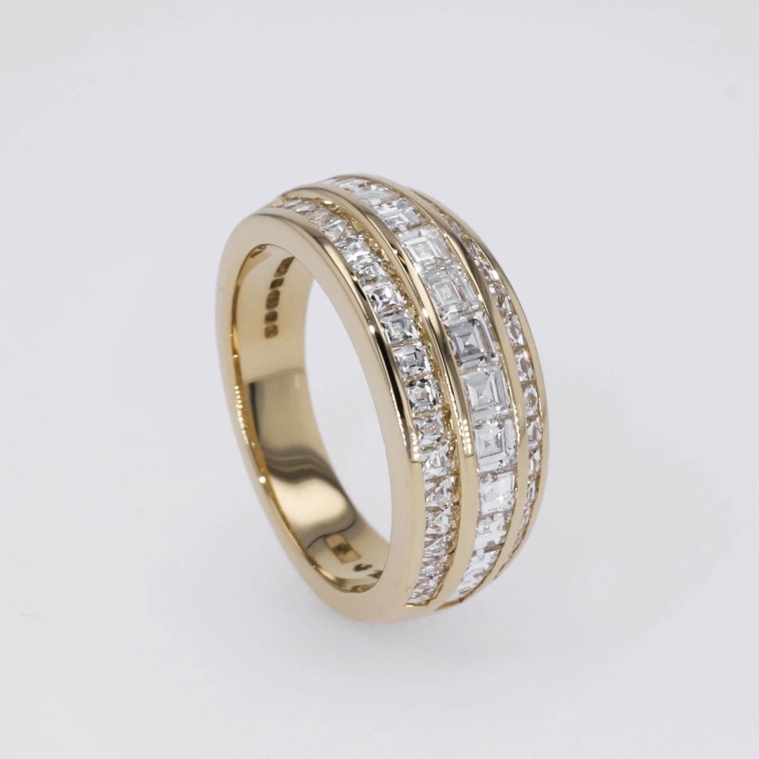 Manhattan Classic Diamond Ring 1.91ct in 18ct Yellow Gold - Carre ...