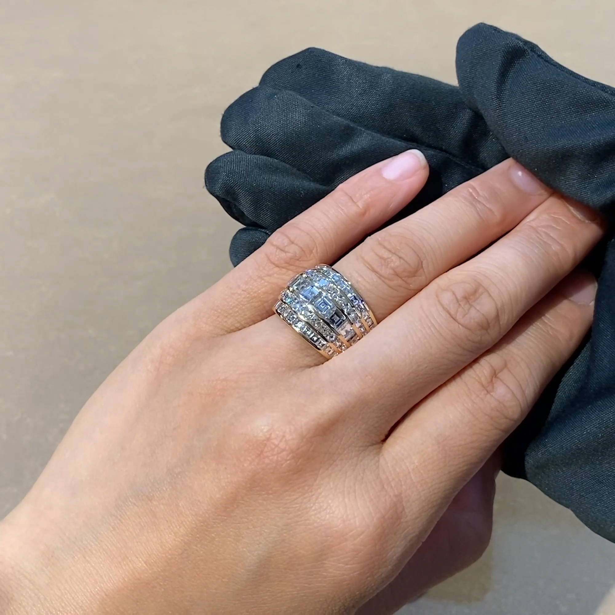 Manhattan Diamond Ring 6.23ct in 18ct Rose Gold