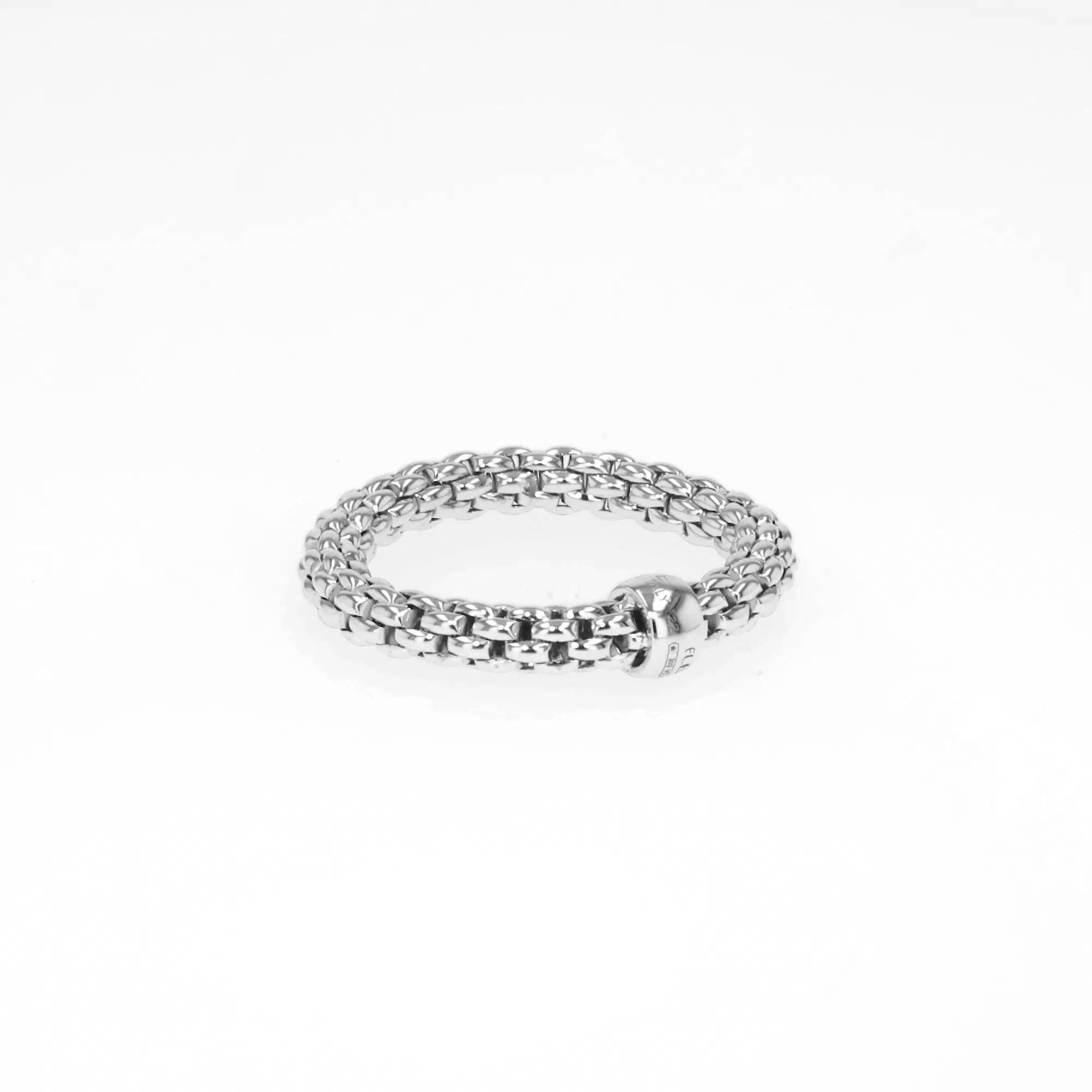 FOPE Essentials Medium Expandable Ring in 18ct White Gold