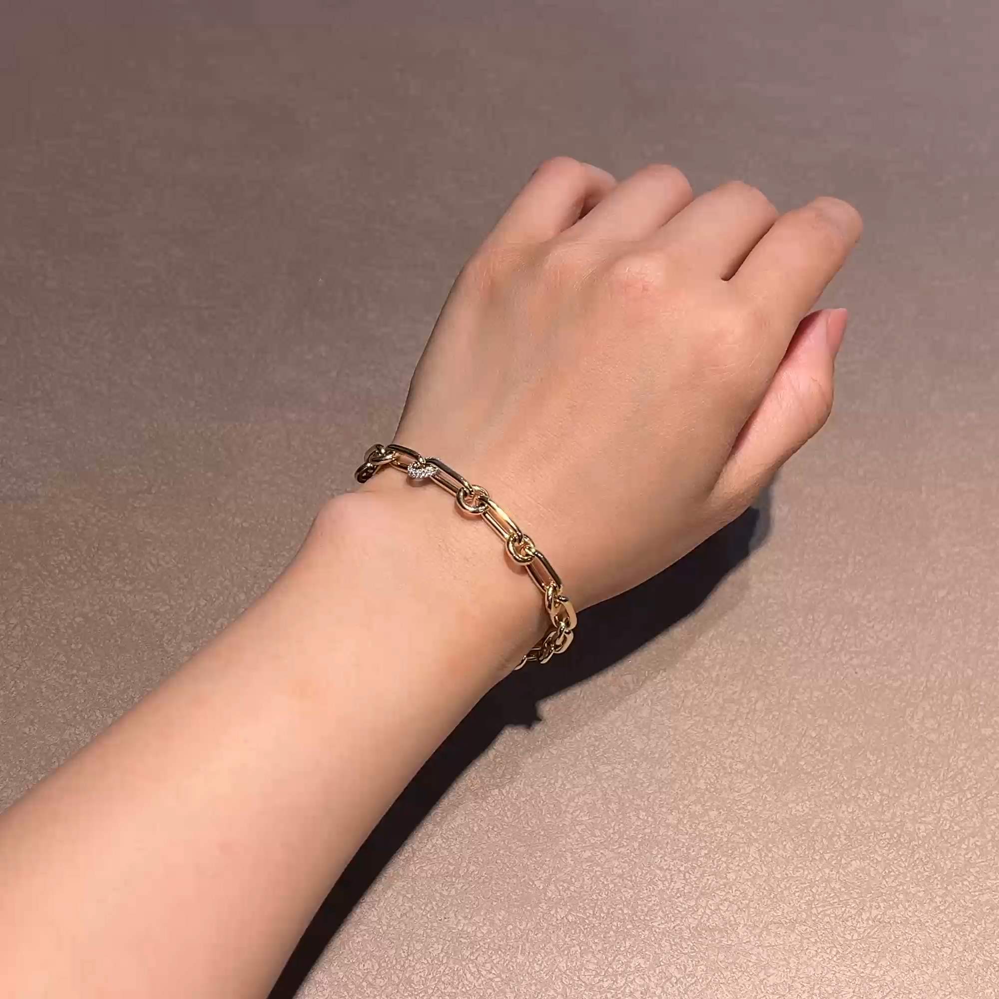 Havana 0.316ct Diamond Mini Bracelet in 18ct Yellow and White Gold
