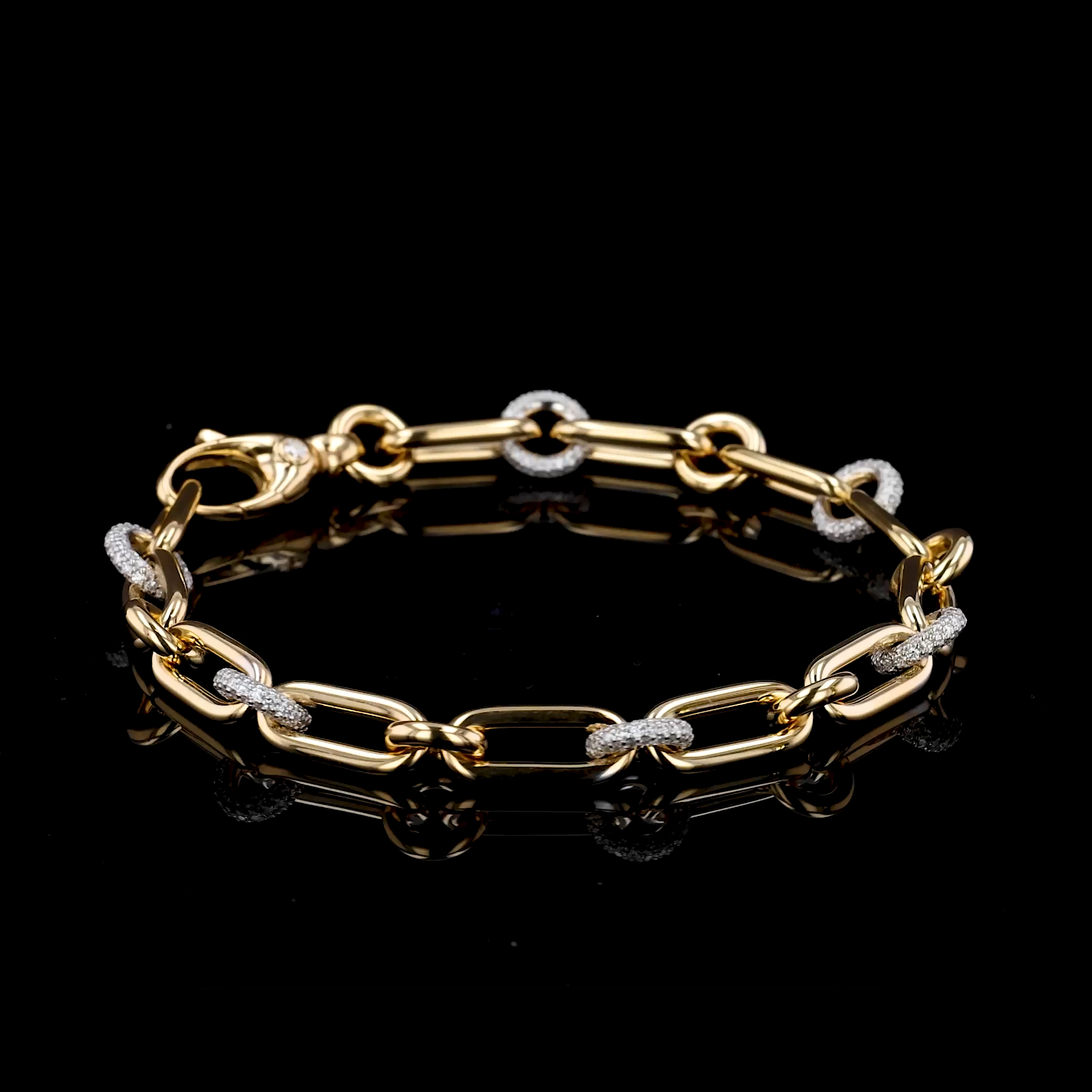 Havana 1.56ct Diamond Mini Bracelet in 18ct Yellow and White Gold