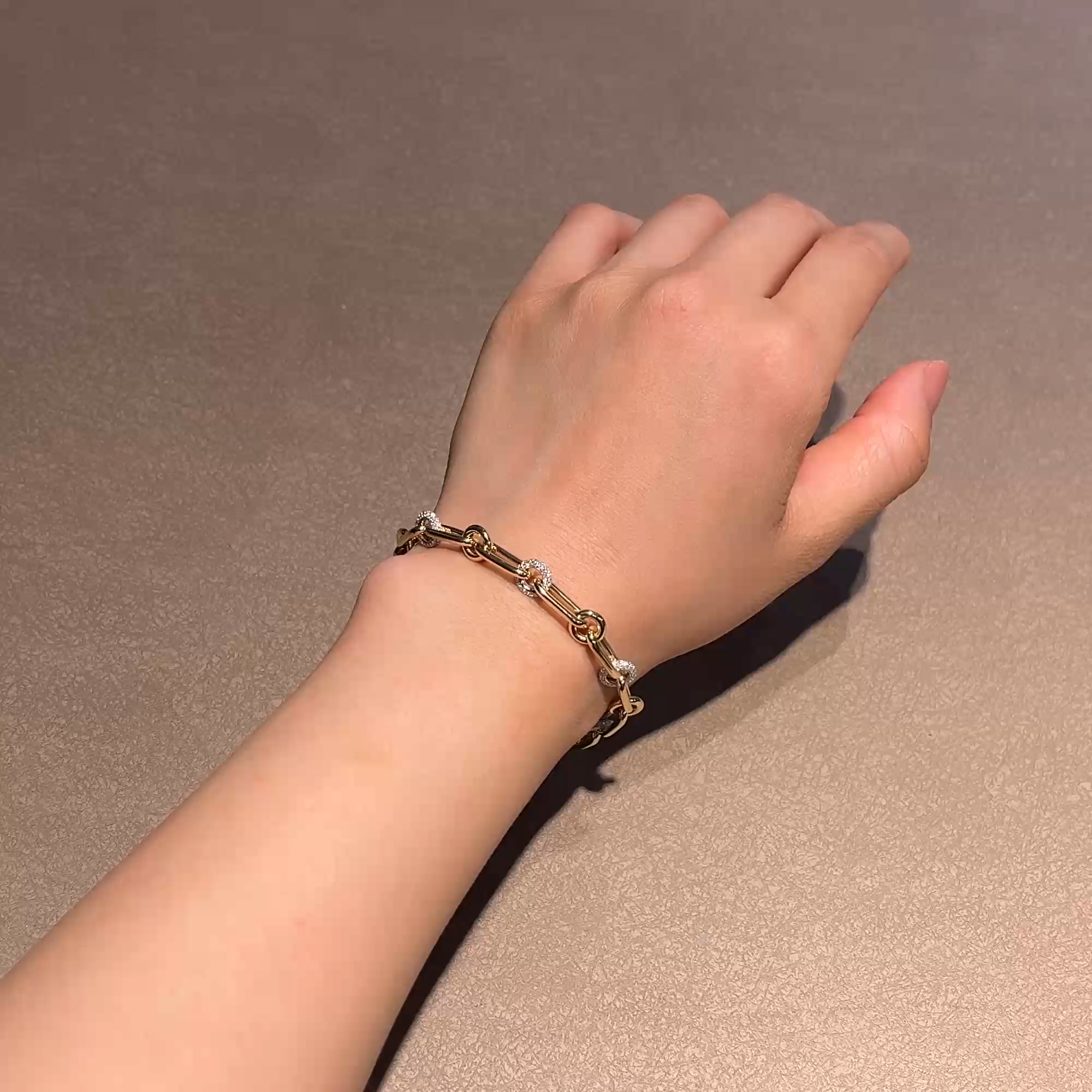 Havana 1.56ct Diamond Mini Bracelet in 18ct Yellow and White Gold