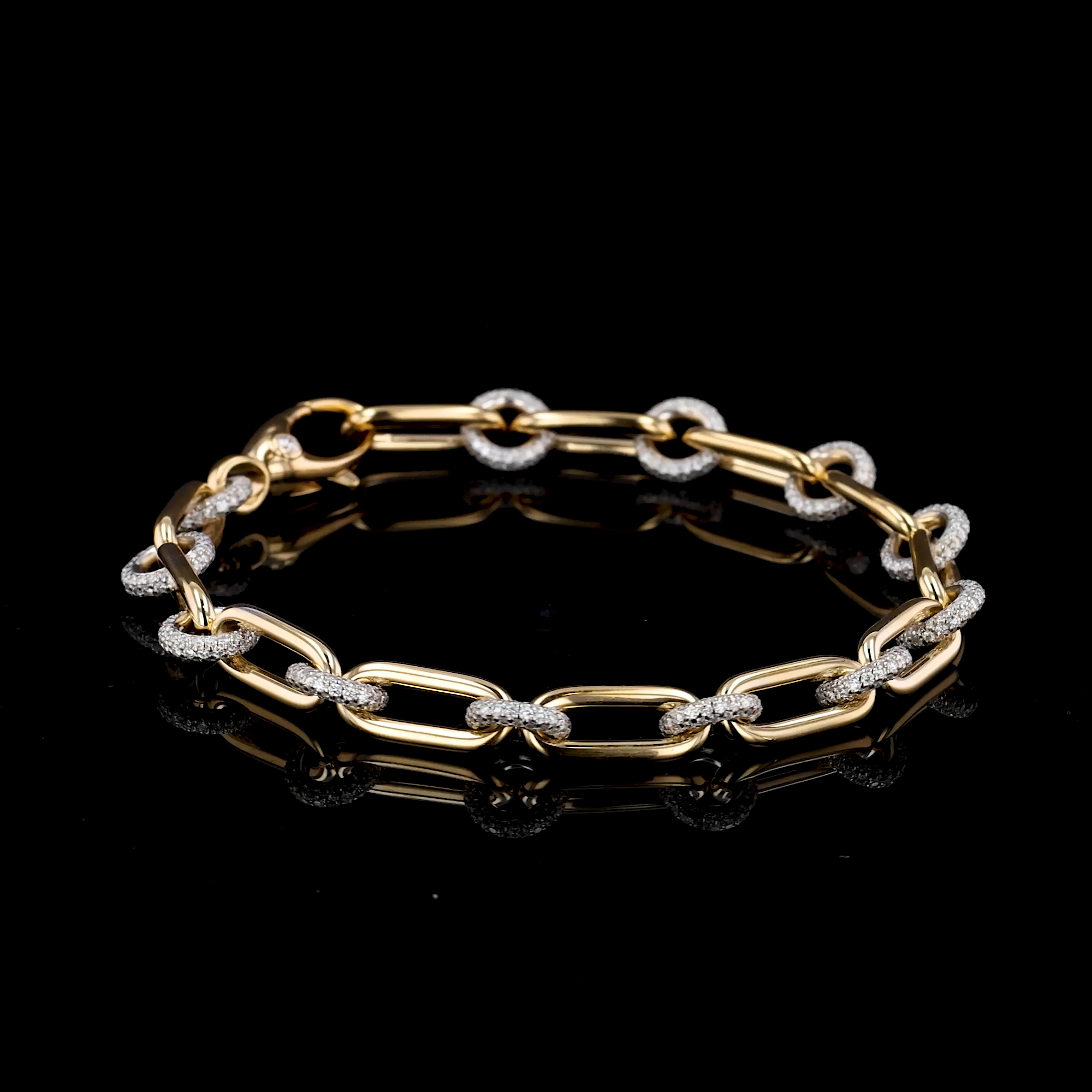 Havana 3.065ct Diamond Mini Bracelet in 18ct Yellow and White Gold