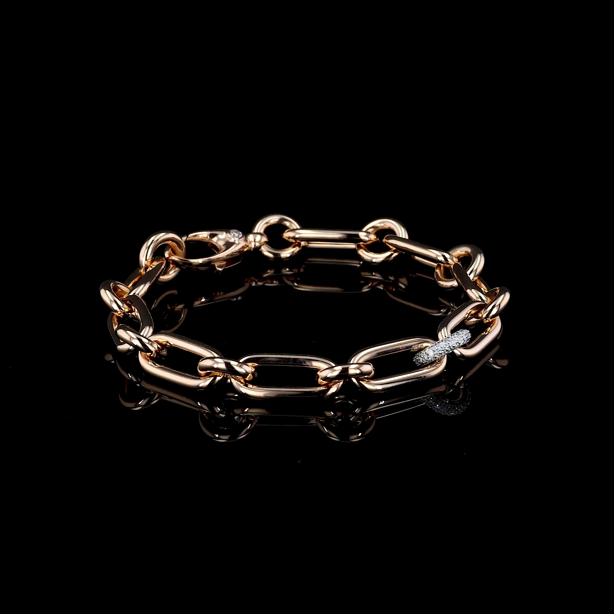 Mini Havana 0.43ct Diamond Bracelet in 18ct Rose & White Gold