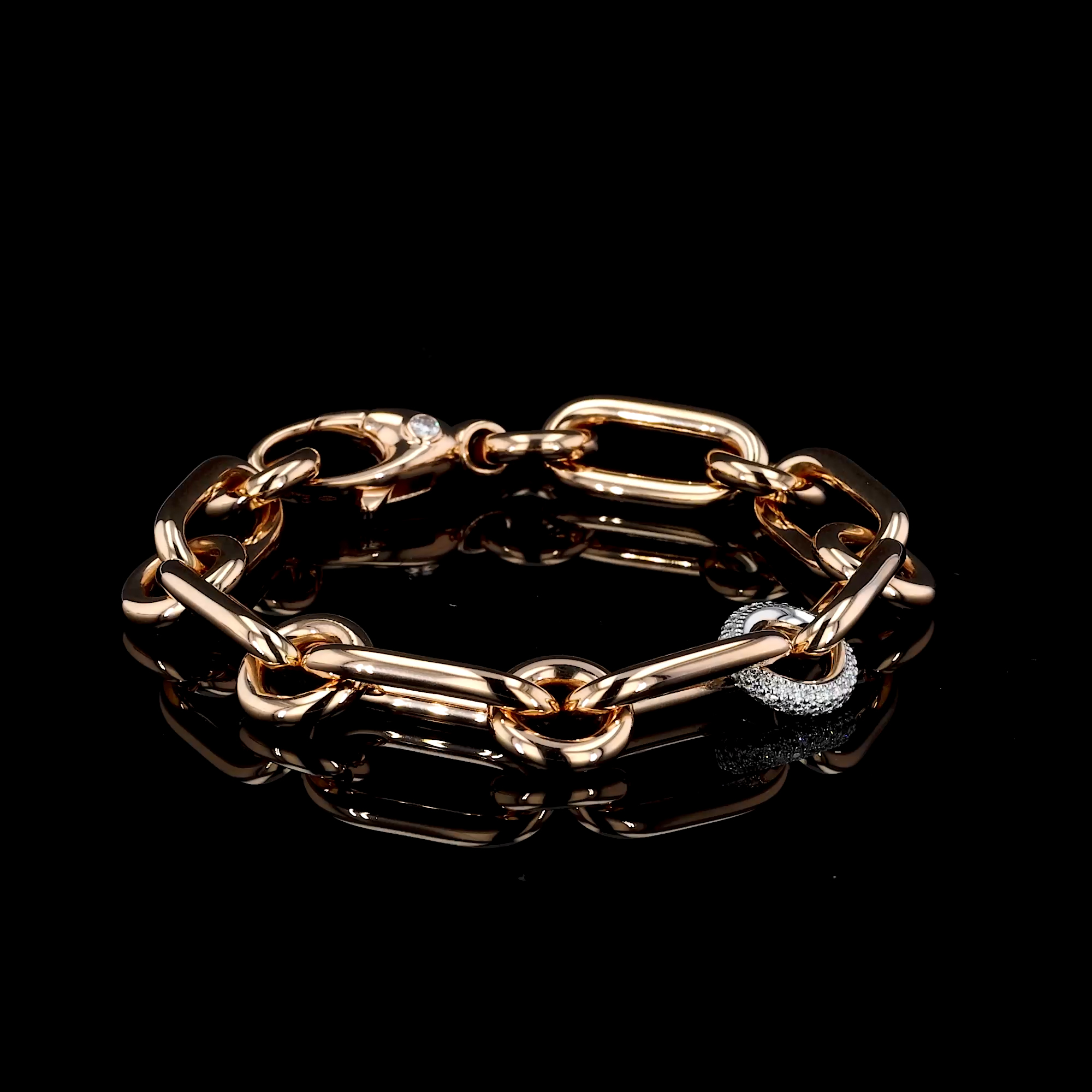 Havana 0.78ct Diamond Bracelet in 18ct Rose & White Gold