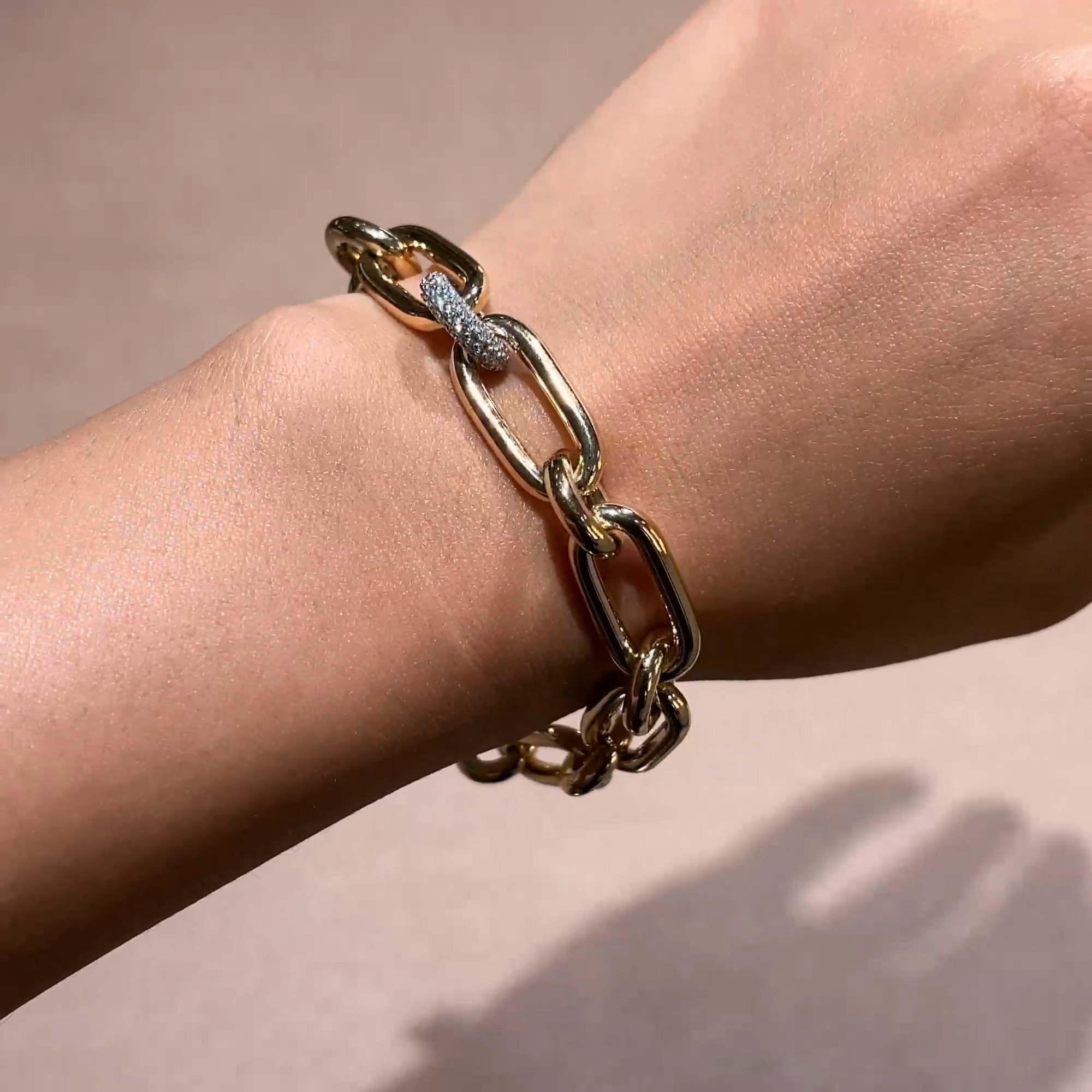 Havana 0.78ct Diamond Bracelet in 18ct Yellow & White Gold