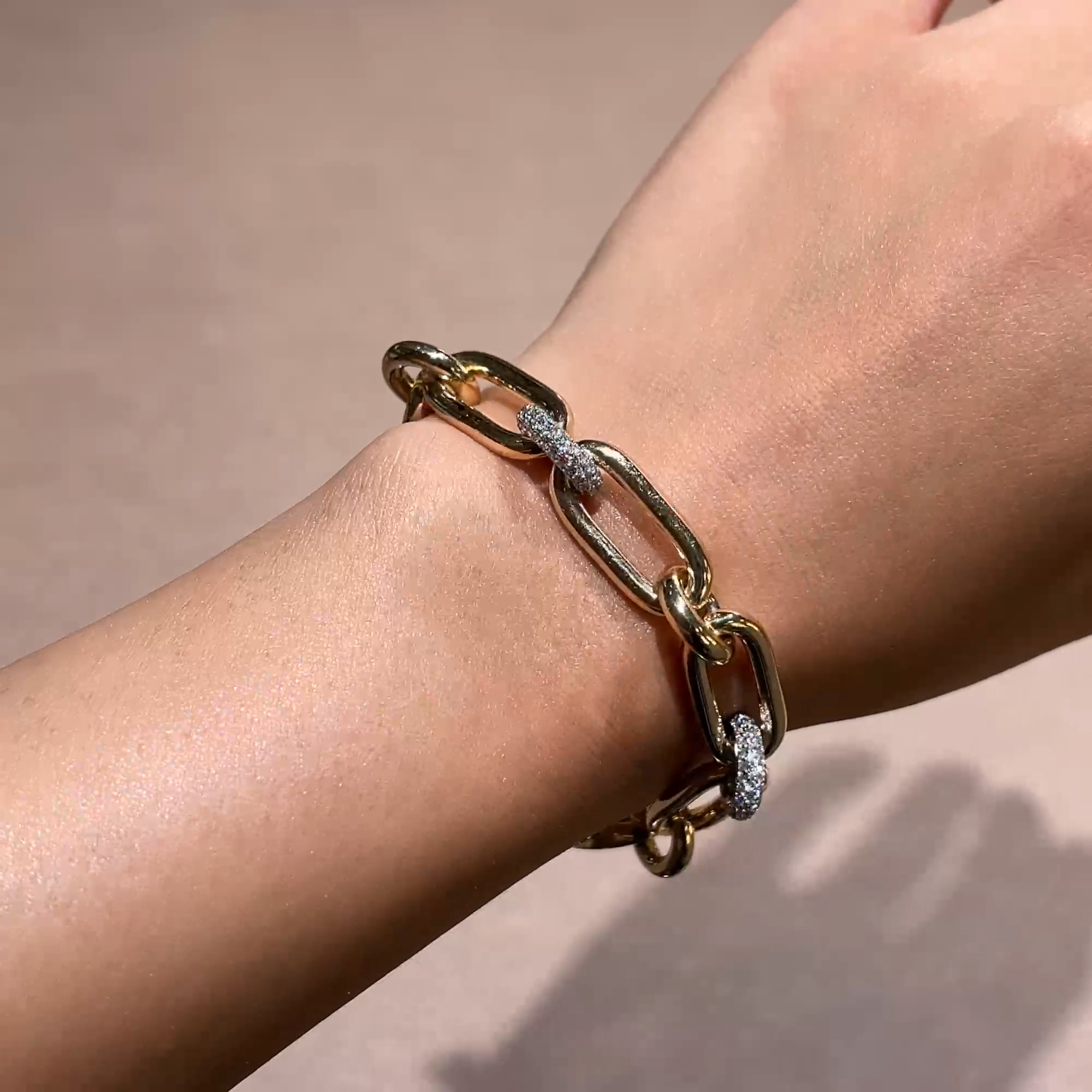 Havana 2.58ct Diamond Bracelet in 18ct Yellow & White Gold