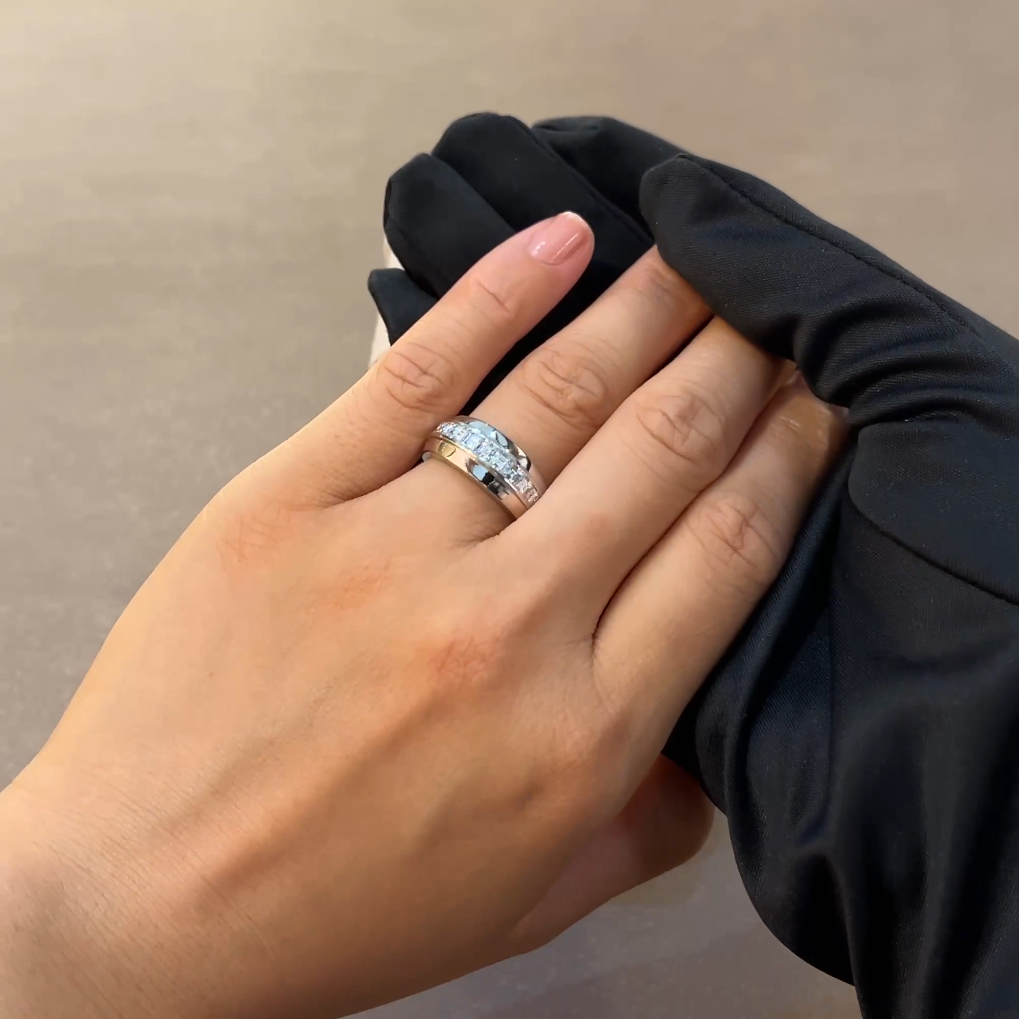 Manhattan 1.06ct Diamond Single Row Ring in Platinum