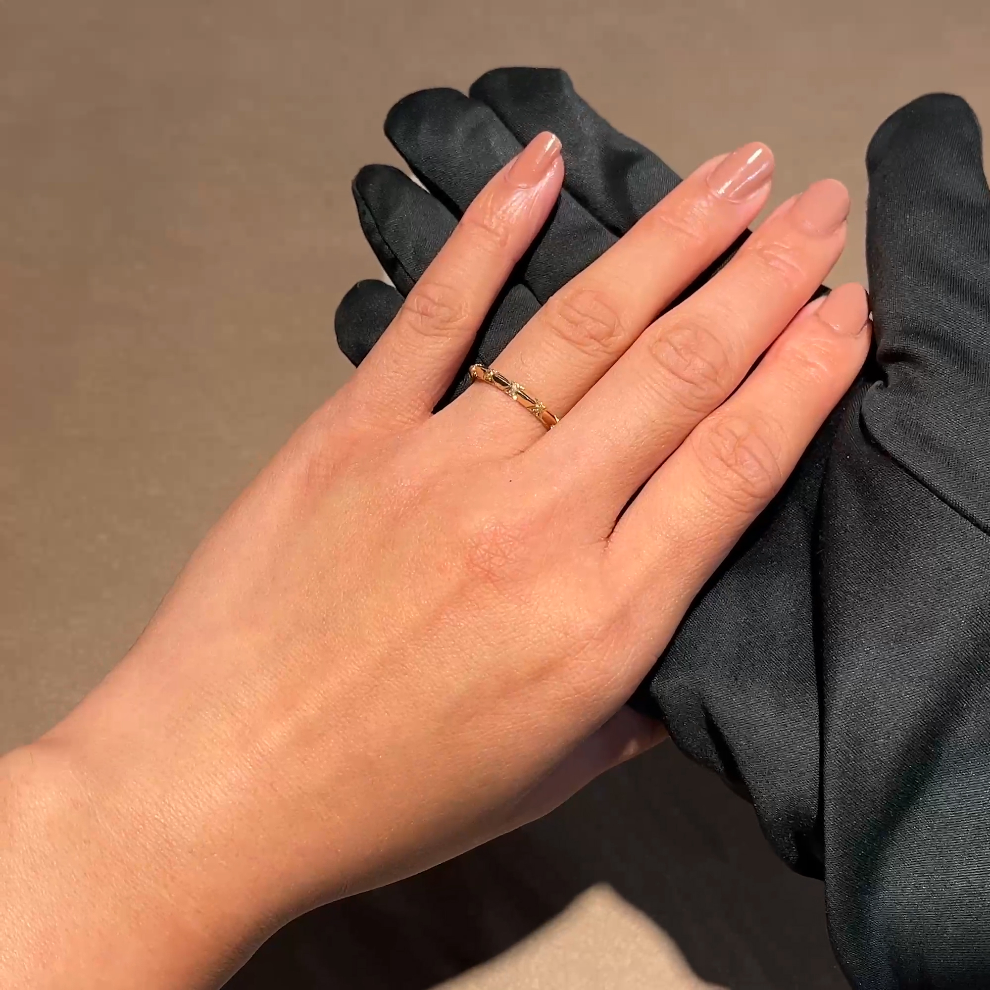 Origins Small Diamond Set Ring in 18ct Yellow Gold