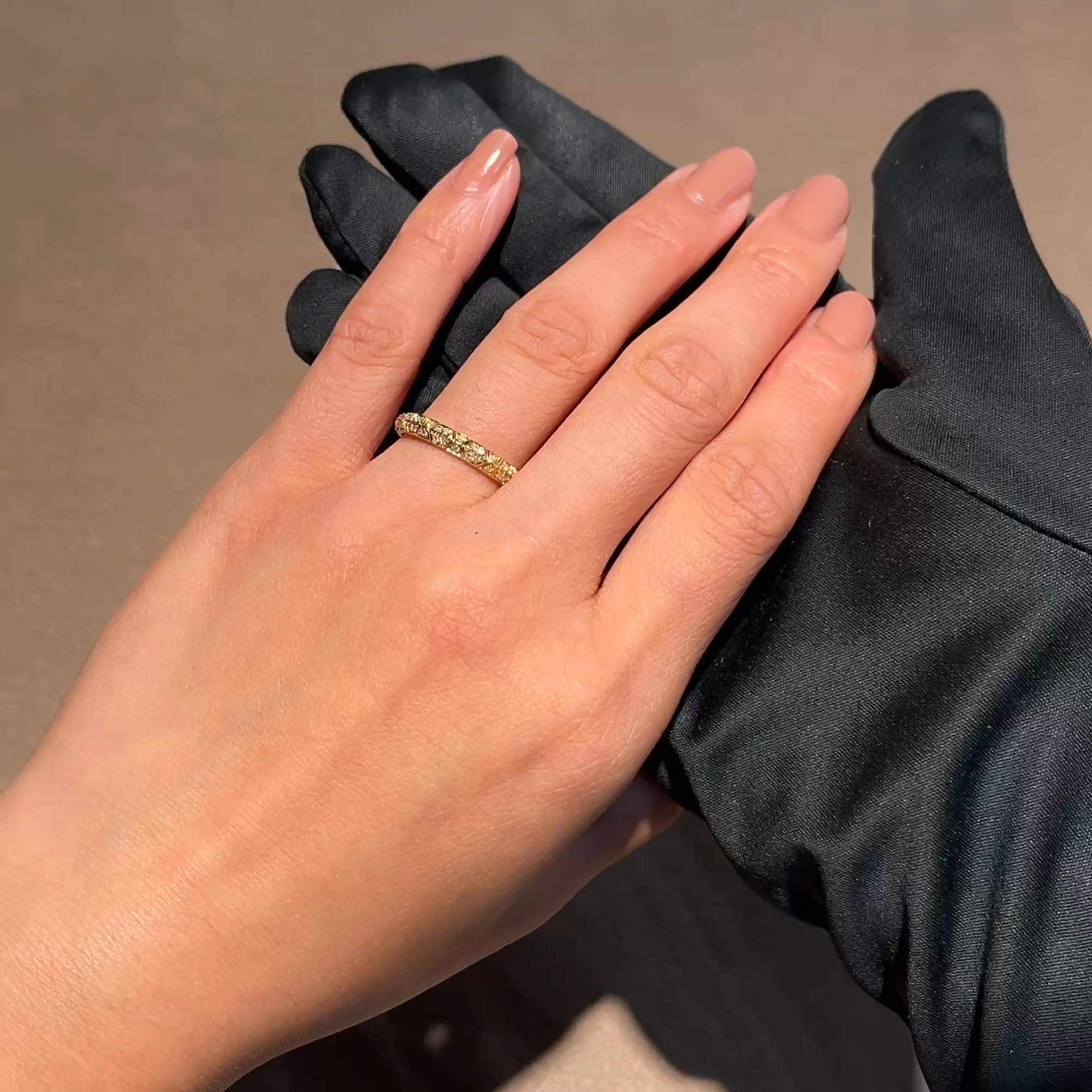 Origins Large Diamond Set Ring in 18ct Yellow Gold 