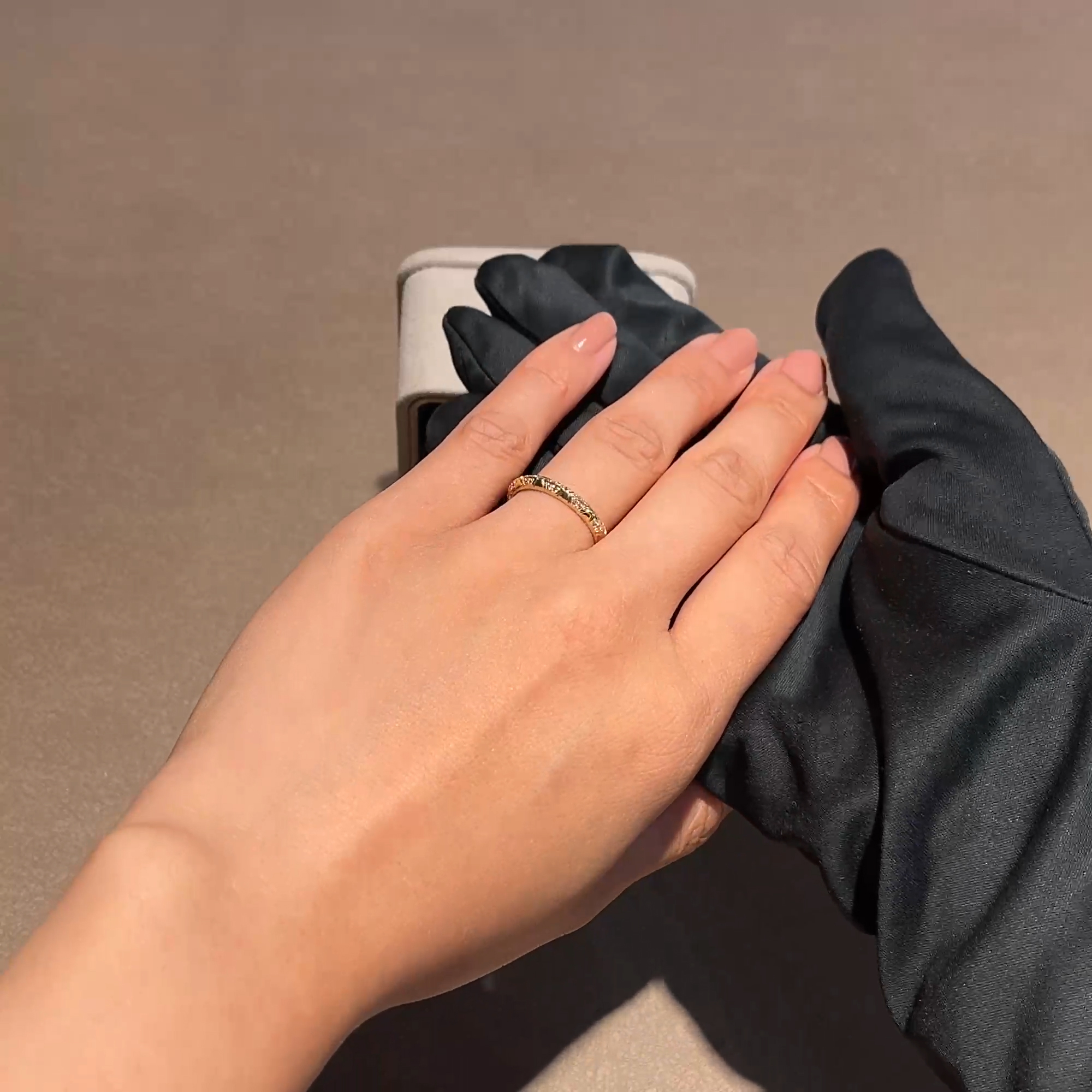 Origins Pink Diamond Ring in 18ct Yellow Gold