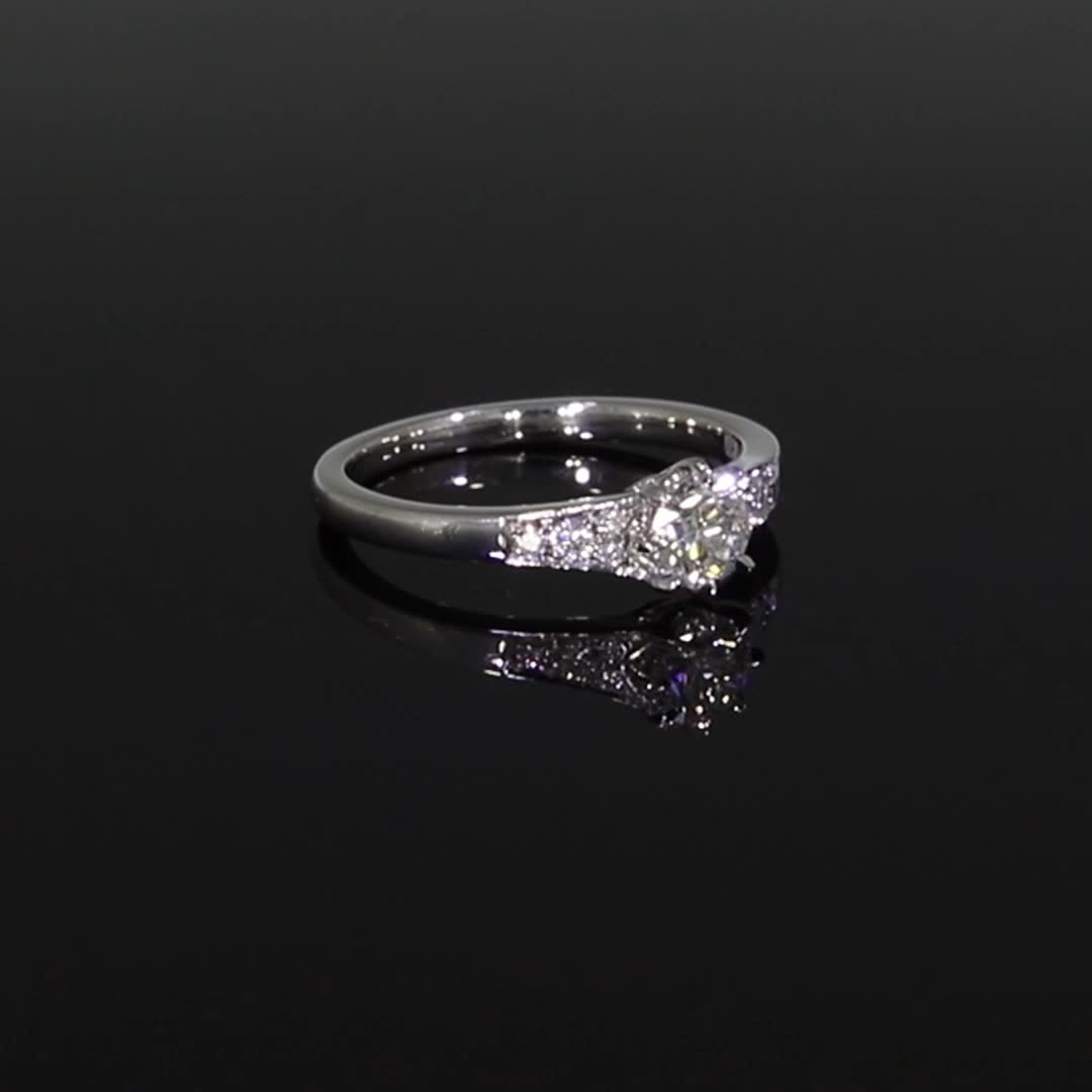 Antrobus 0.50ct Botswana Diamond Solitaire Ring in Platinum